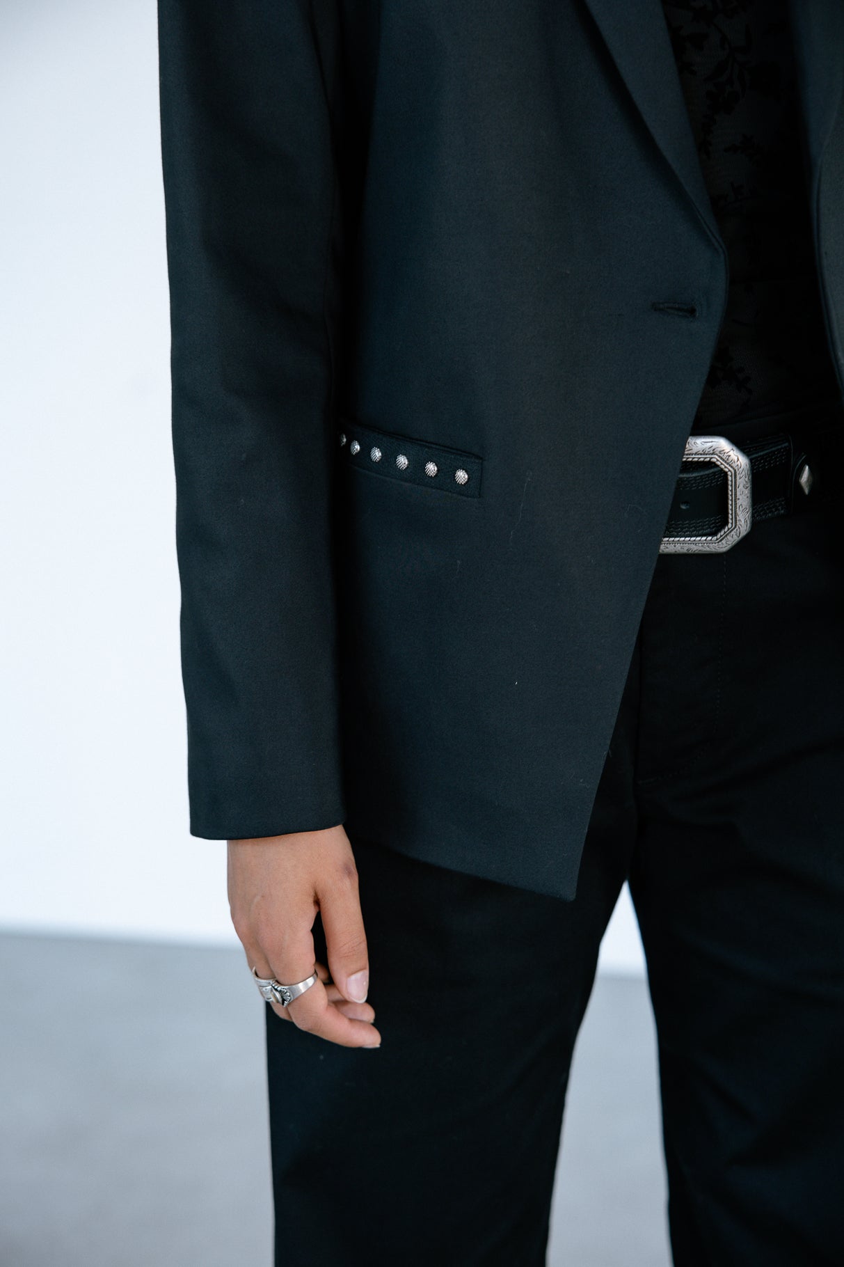 Gerader Blazer Frau Bernie Polyneo black | Freeman T. Porter