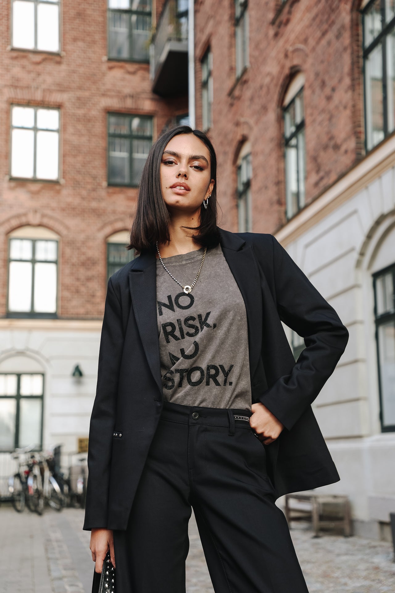 Blazer droit Femme Bernie Polyneo black | Freeman T. Porter