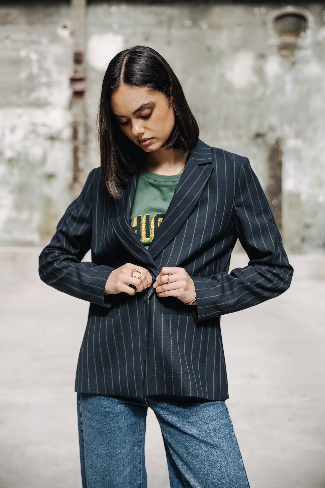 Blazer large Femme Bernie Society dark navy | Freeman T. Porter