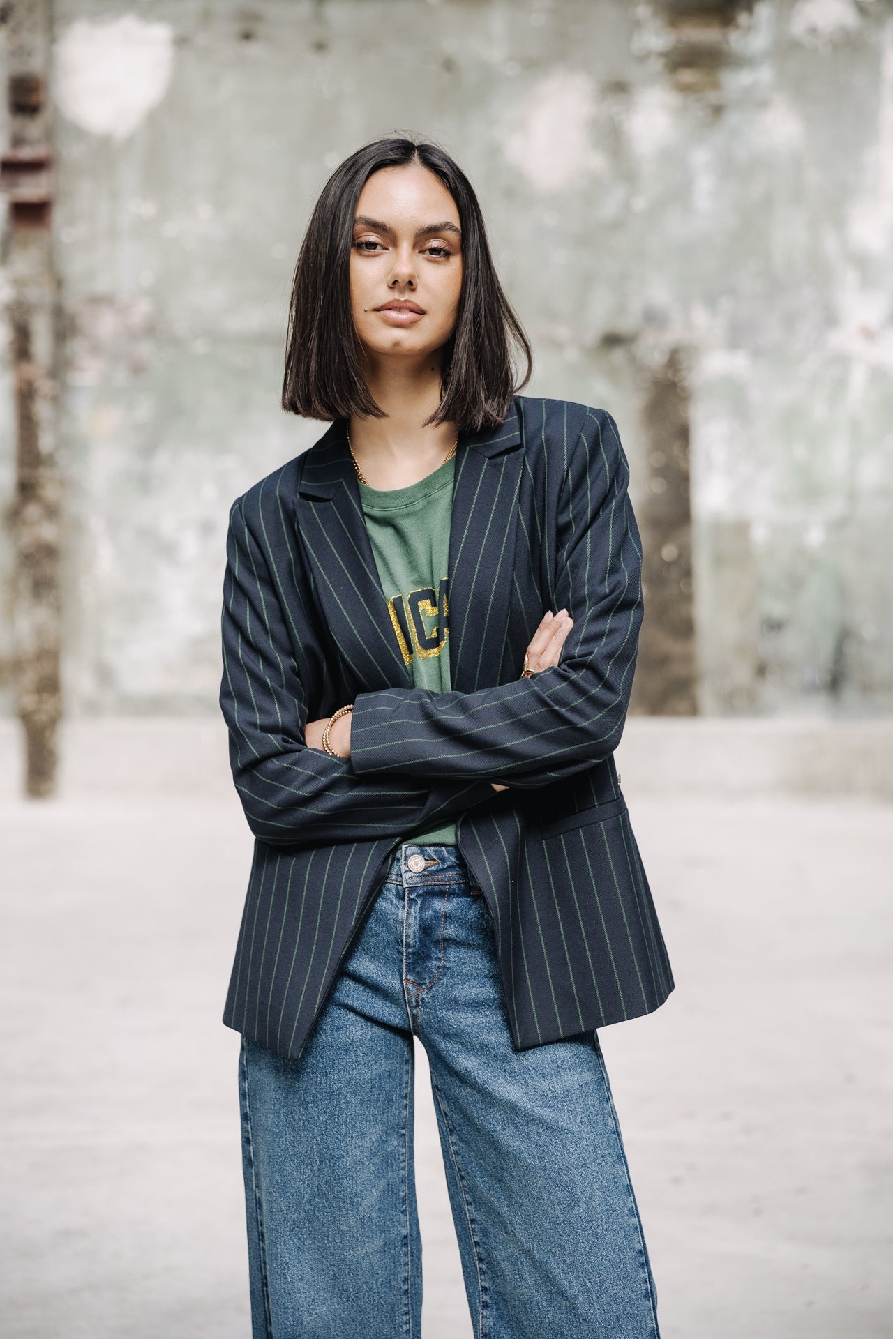 Blazer large Femme Bernie Society dark navy | Freeman T. Porter