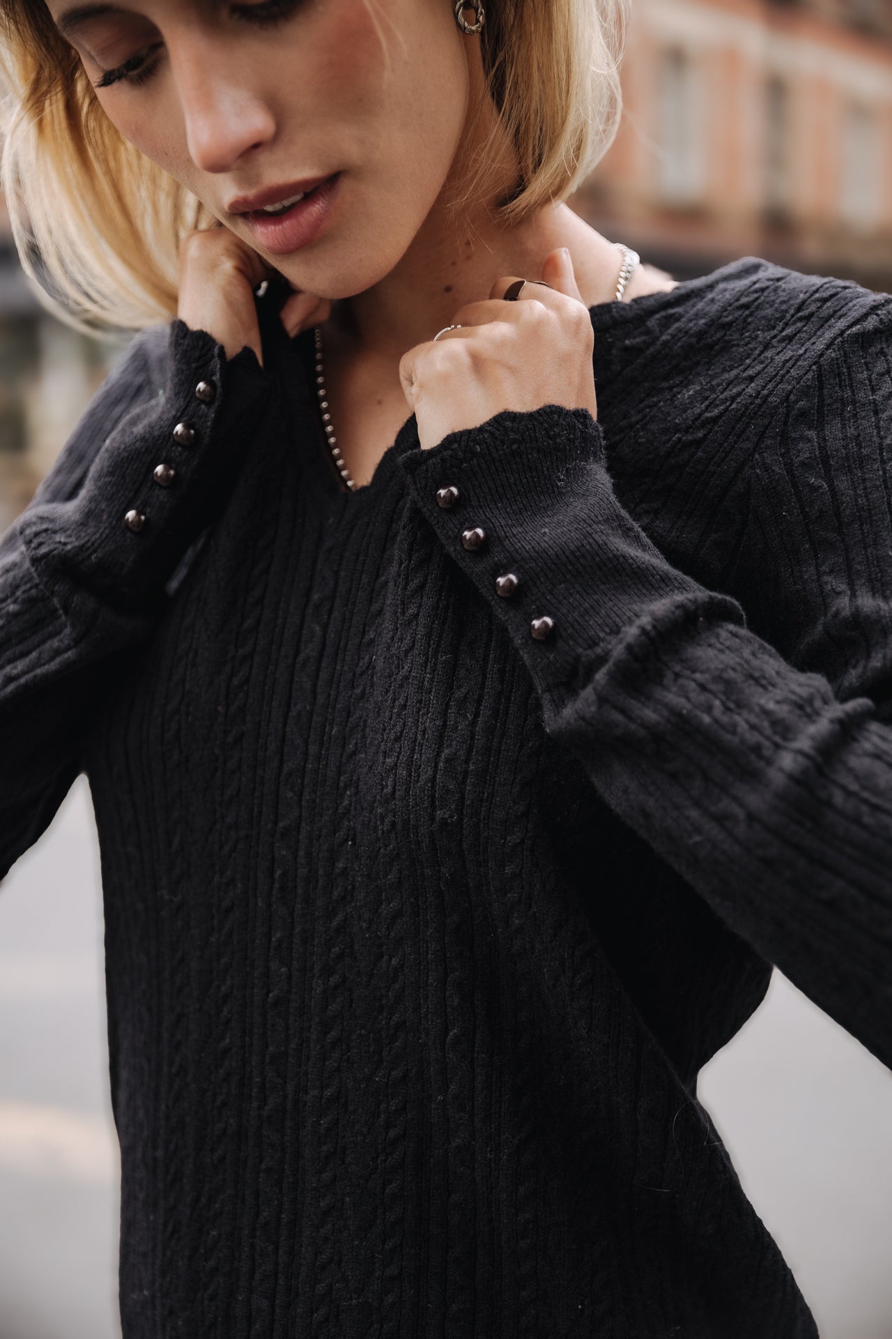 Pull ajusté Femme Praddie black | Freeman T. Porter
