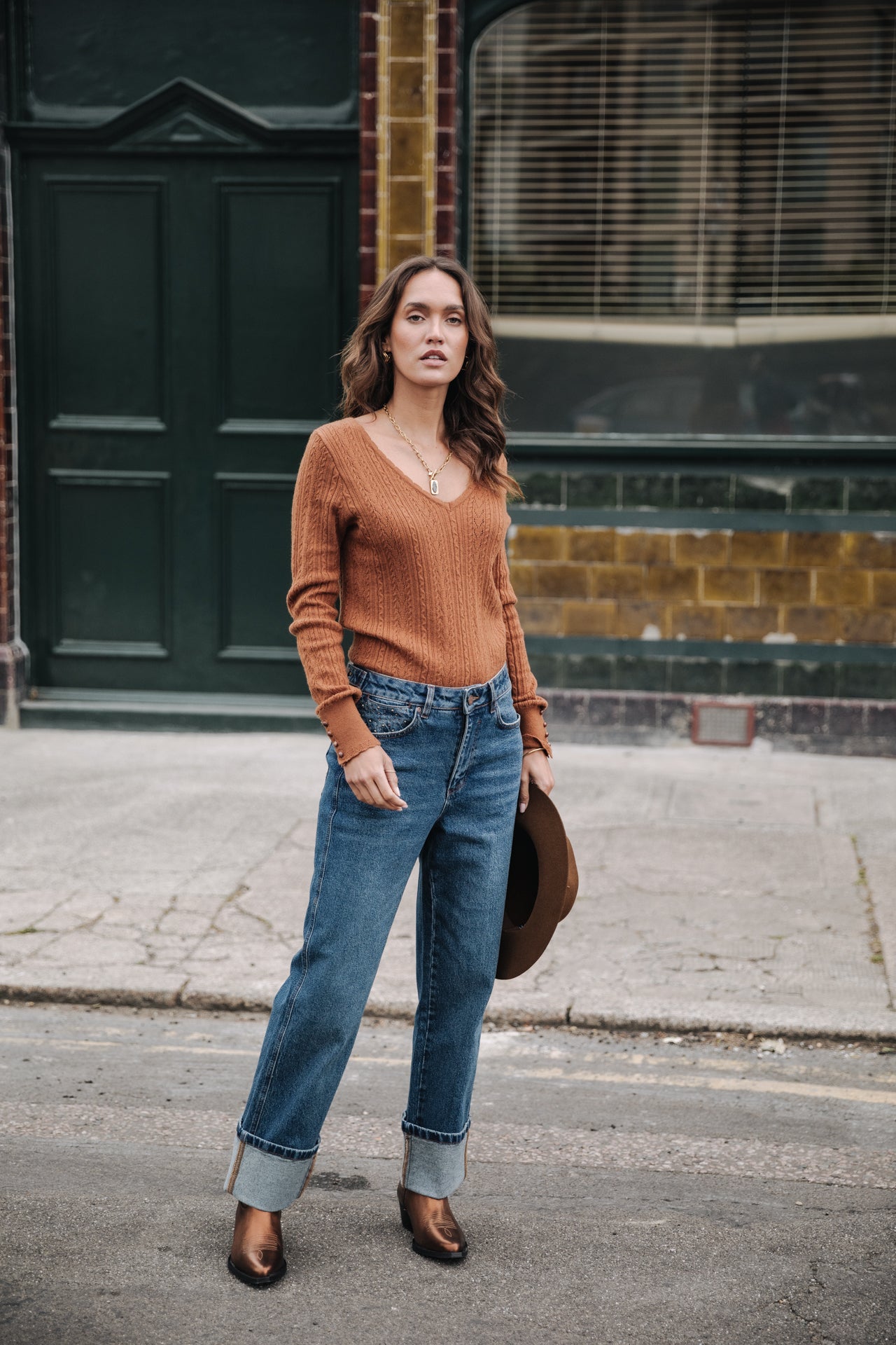 Pull ajusté Femme Praddie mocha bisque | Freeman T. Porter