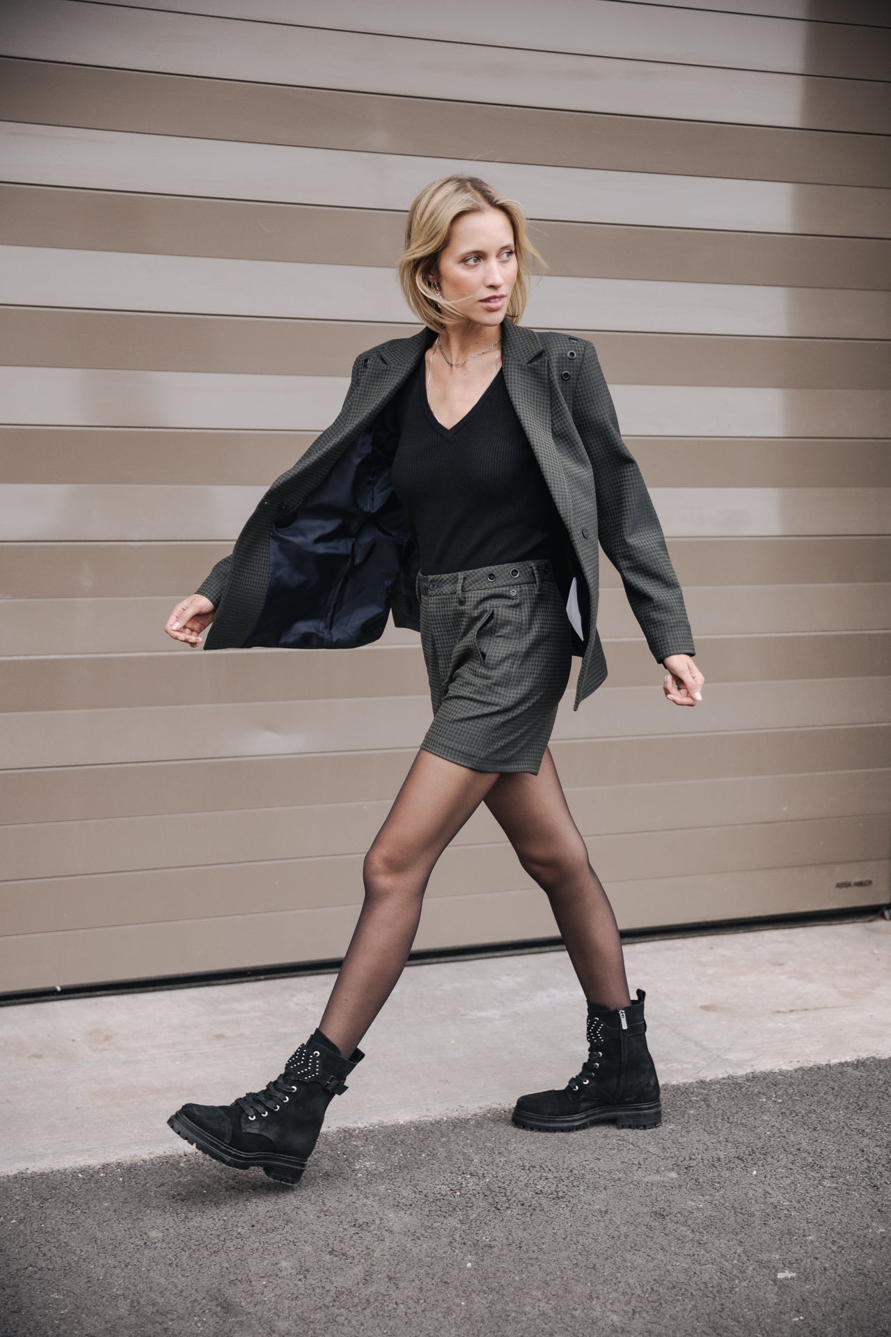 Pull col V Femme Praelle Plain black | Freeman T. Porter