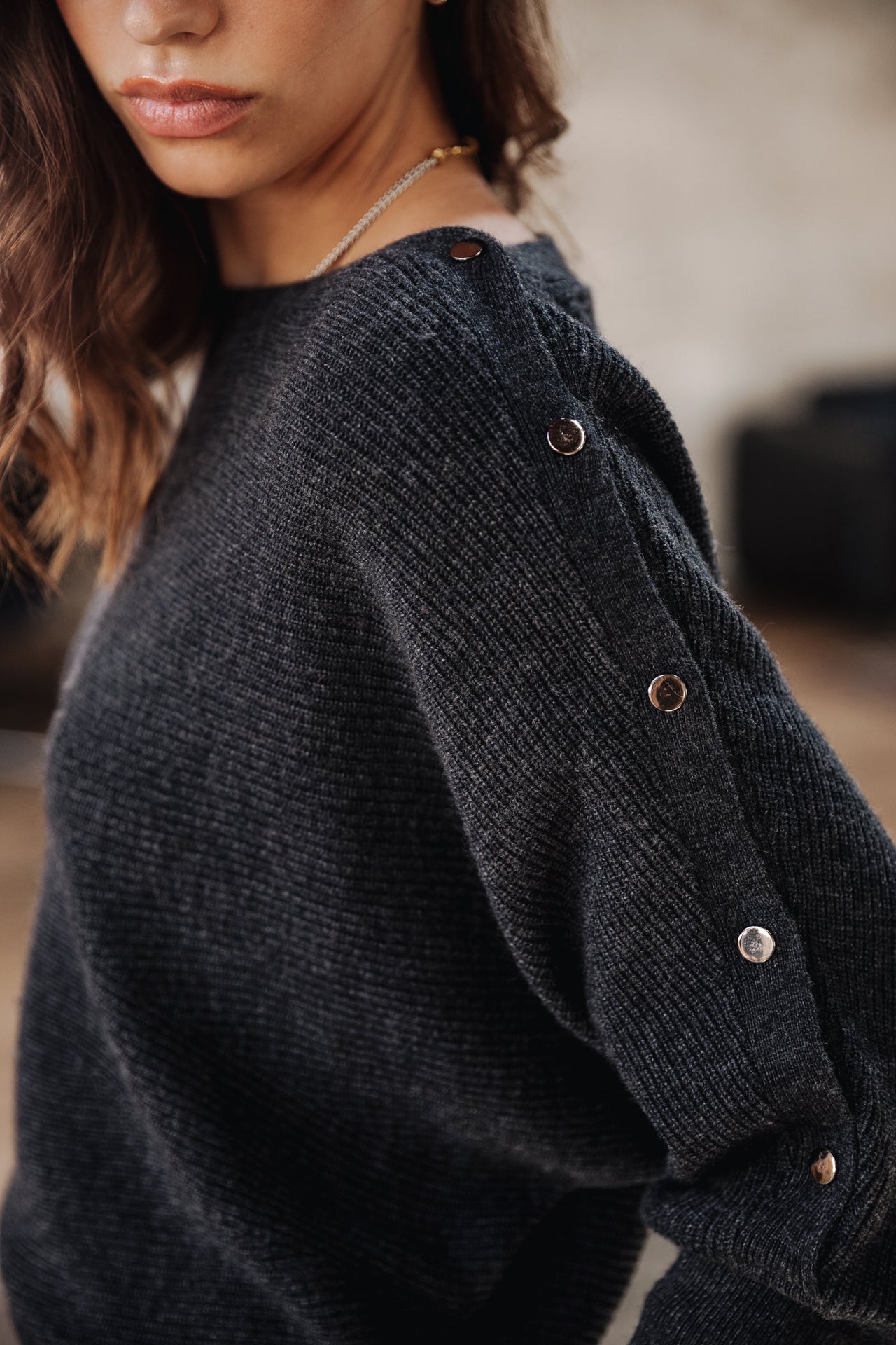 Pull manches longues Femme Prelie anthra | Freeman T. Porter