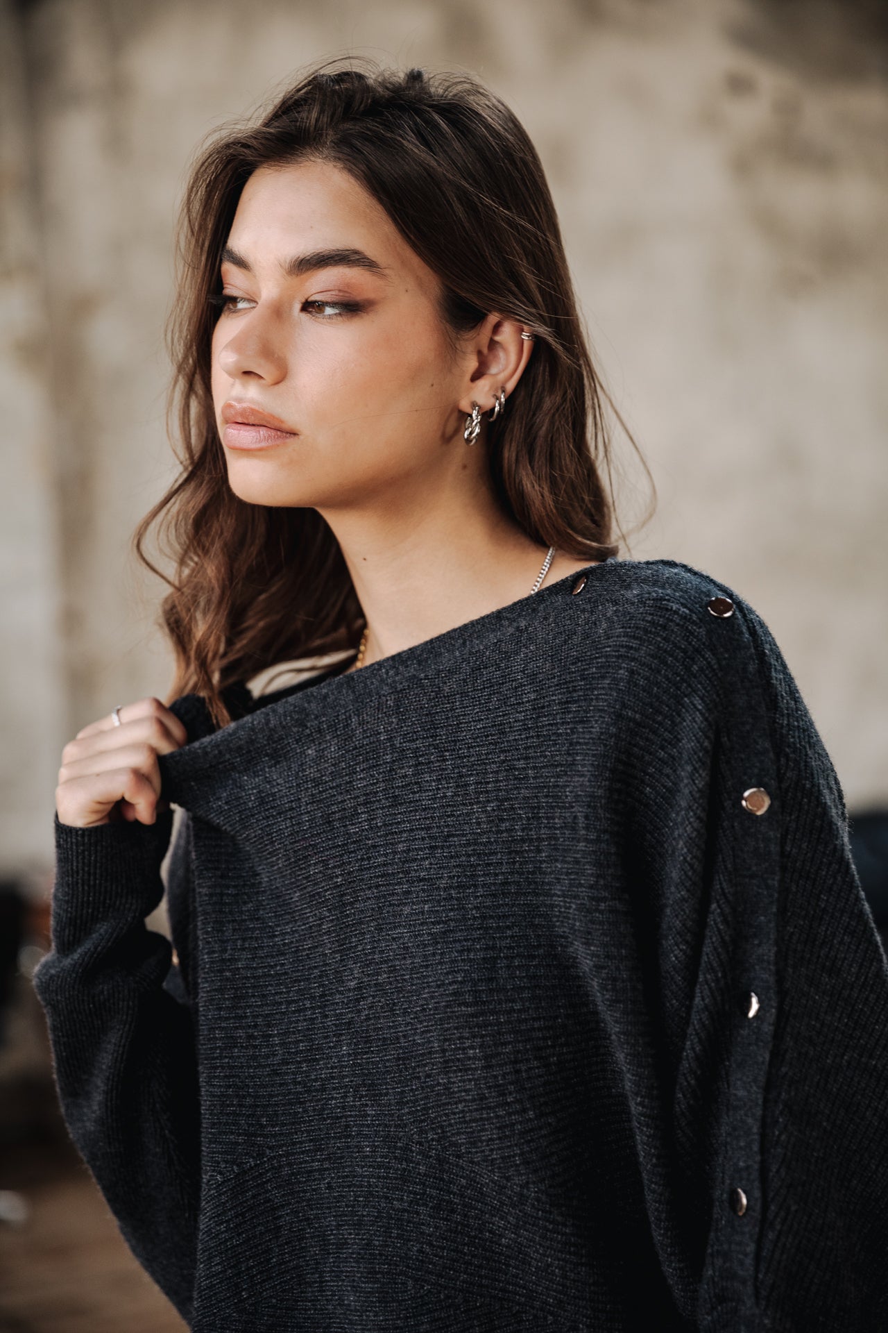Pull manches longues Femme Prelie anthra | Freeman T. Porter