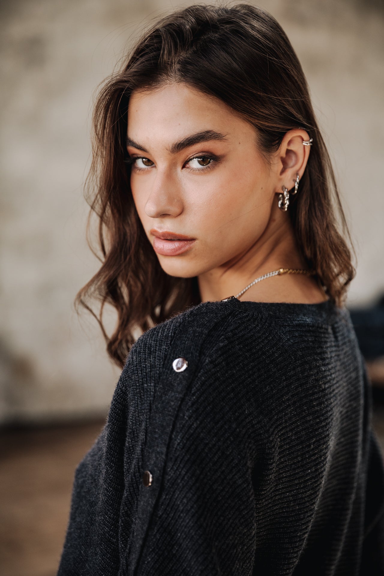 Pull manches longues Femme Prelie anthra | Freeman T. Porter