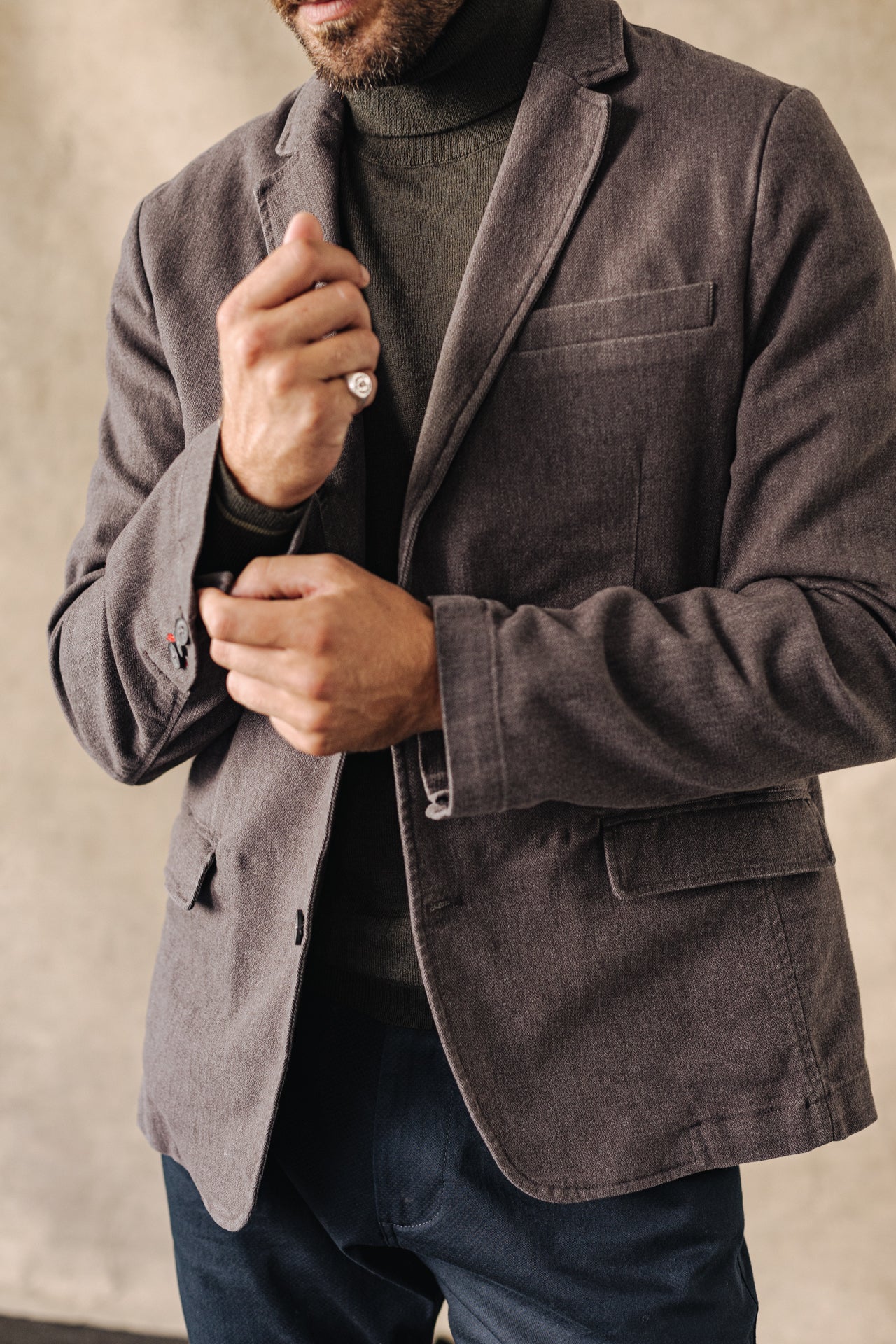 Blazer coupe classique Unisex Barry Herring anthra | Freeman T. Porter