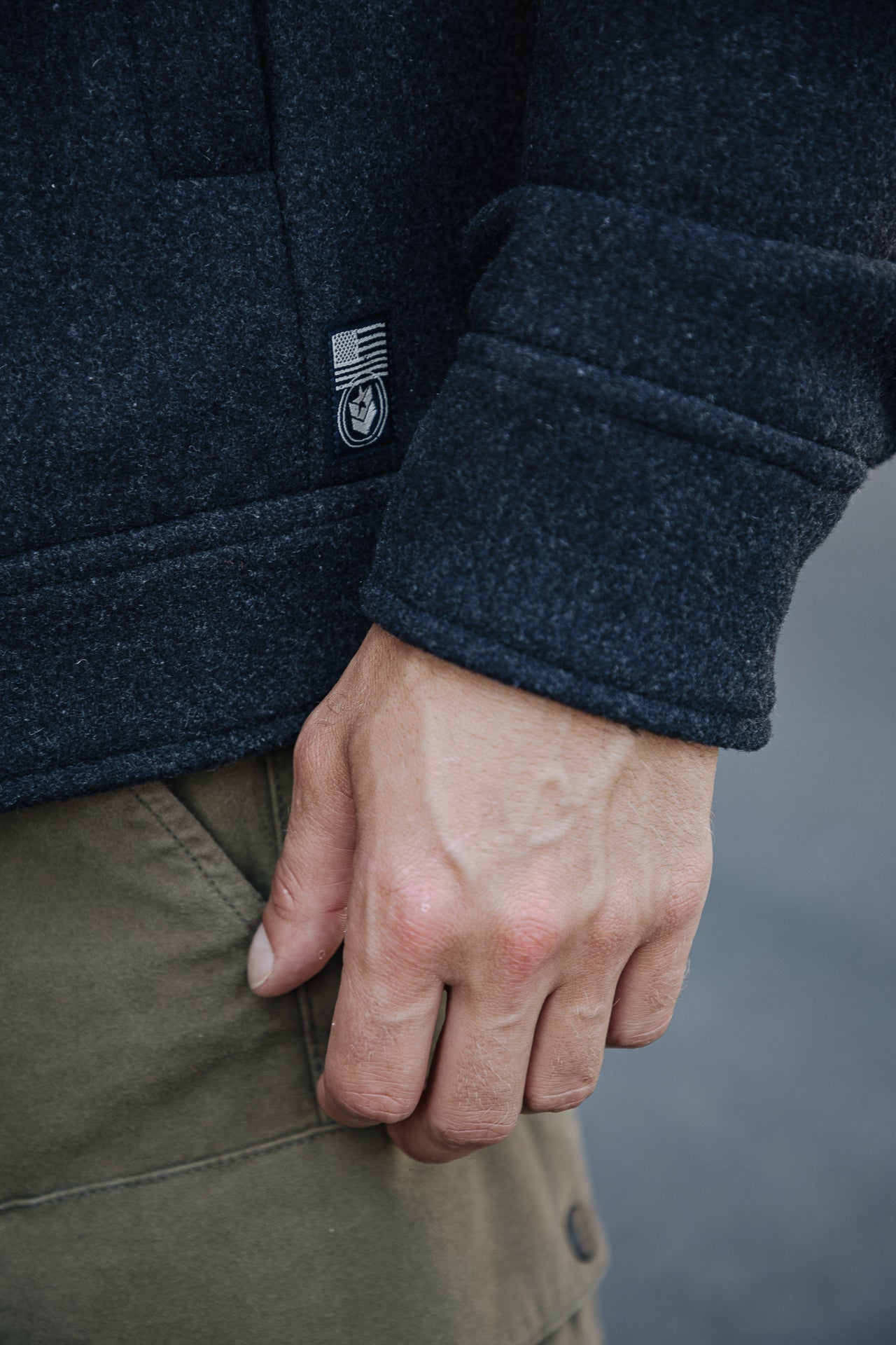 Veste en drap de laine Men Izak Woolen anthra | Freeman T. Porter