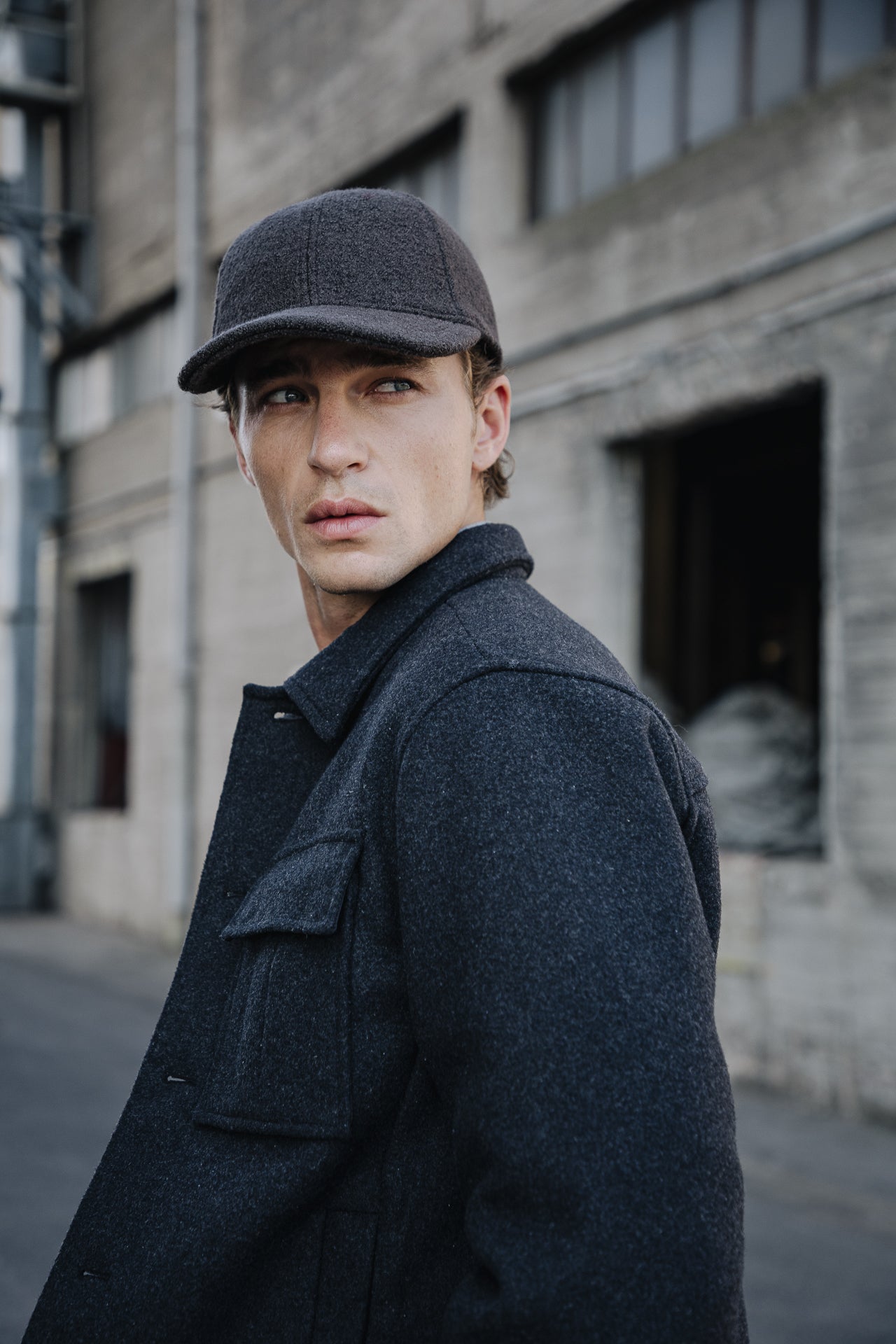 Veste en drap de laine Men Izak Woolen anthra | Freeman T. Porter
