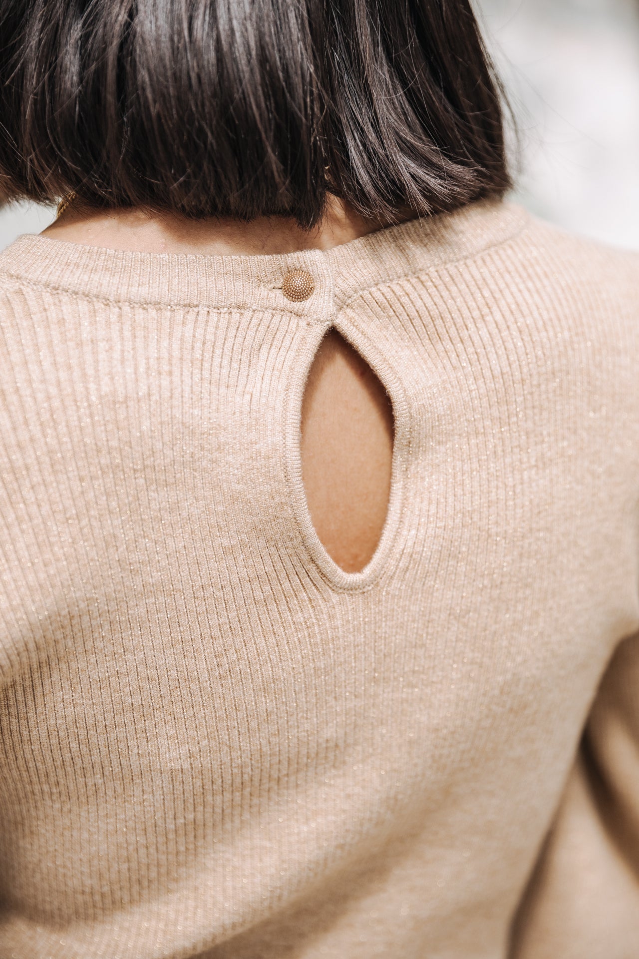 Pull ajusté Femme Pristie Lurex gold | Freeman T. Porter