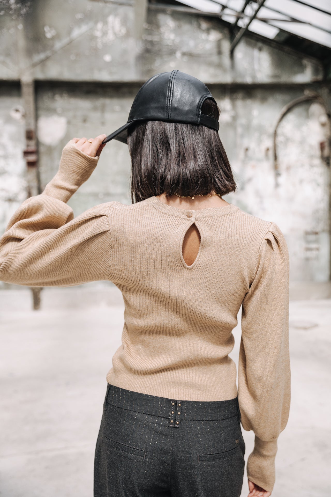 Pull ajusté Femme Pristie Lurex gold | Freeman T. Porter