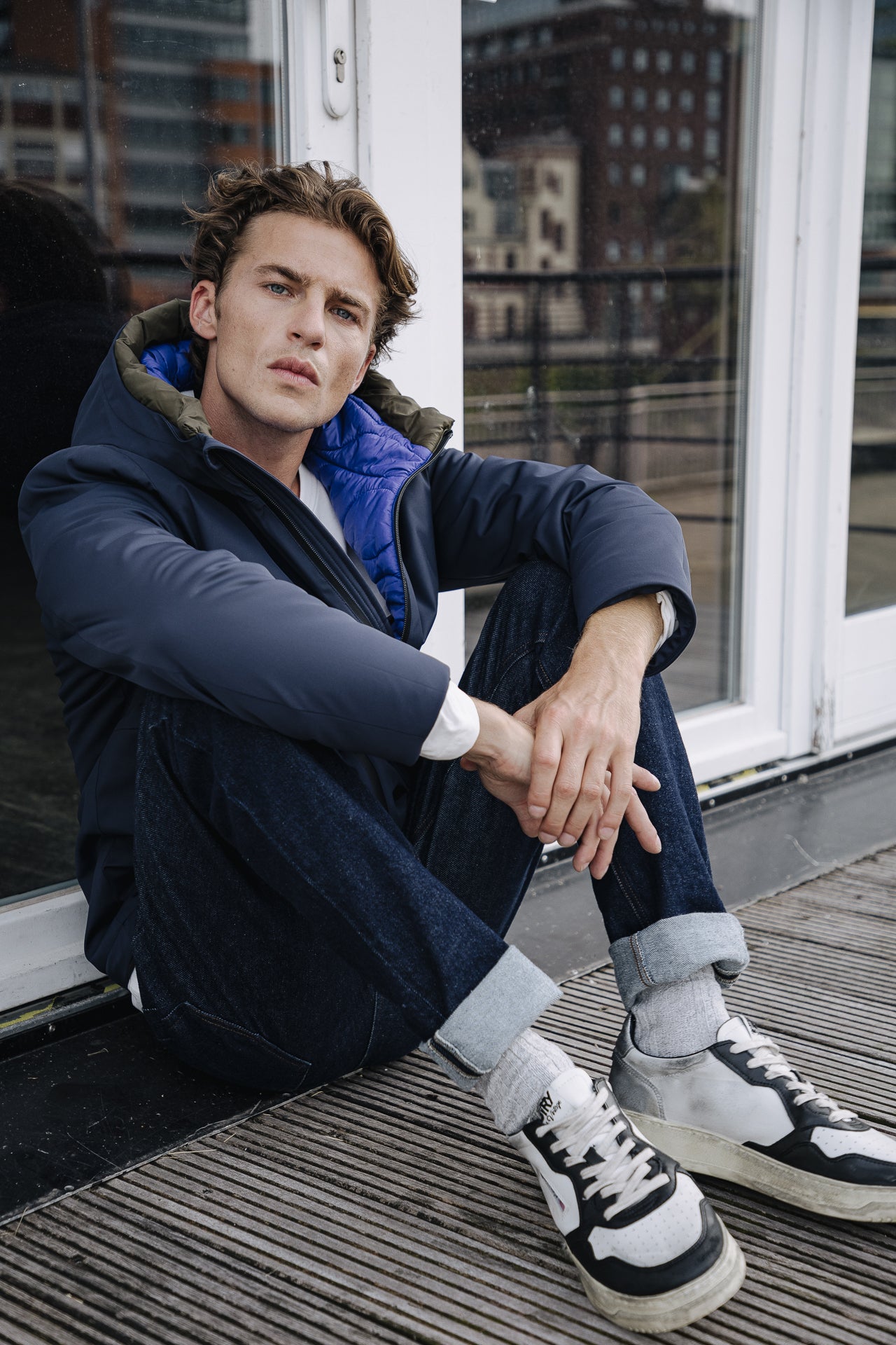 Veste imperméable capuche Men Belleau Neo navy | Freeman T. Porter