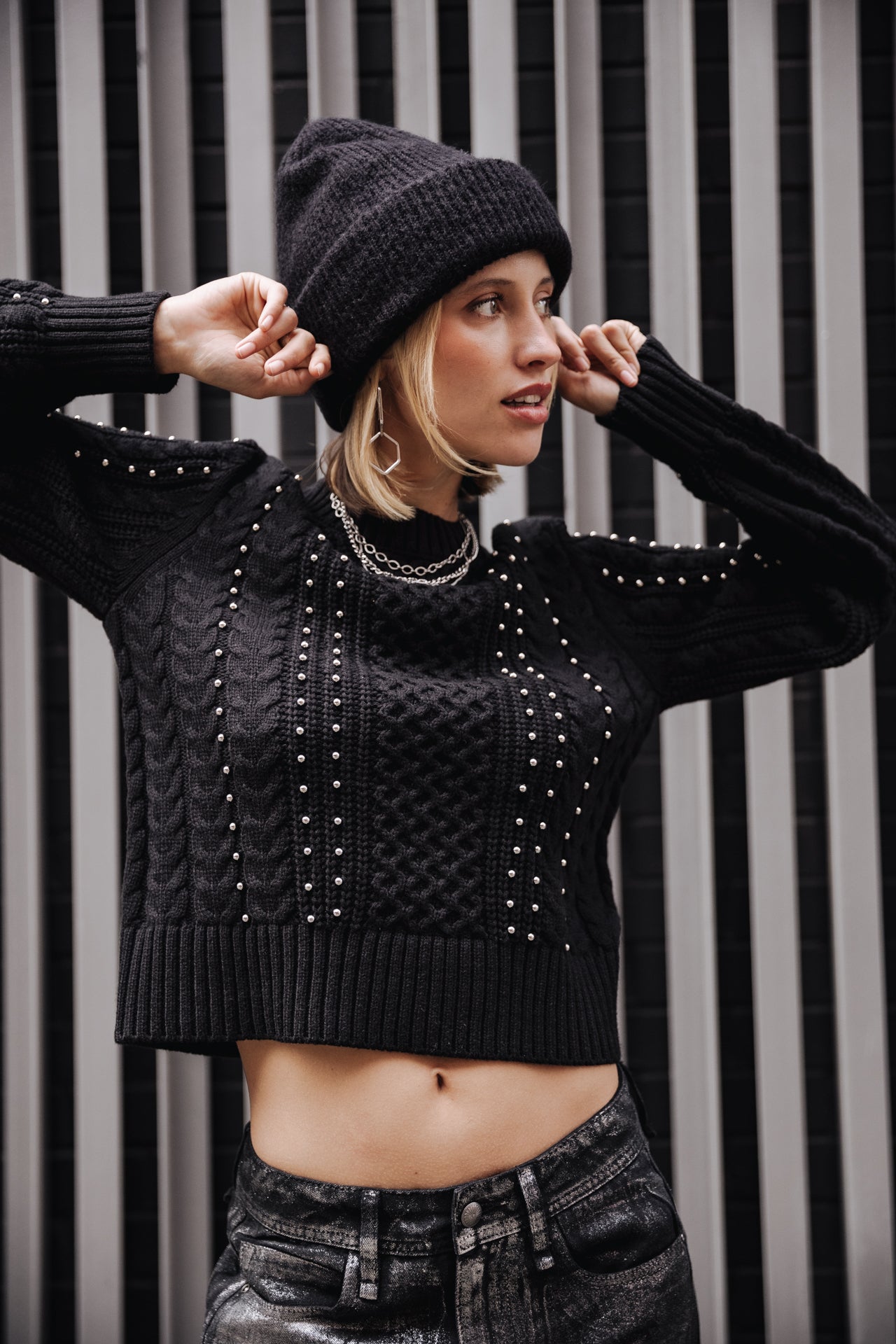Pull court Femme Pruce black | Freeman T. Porter