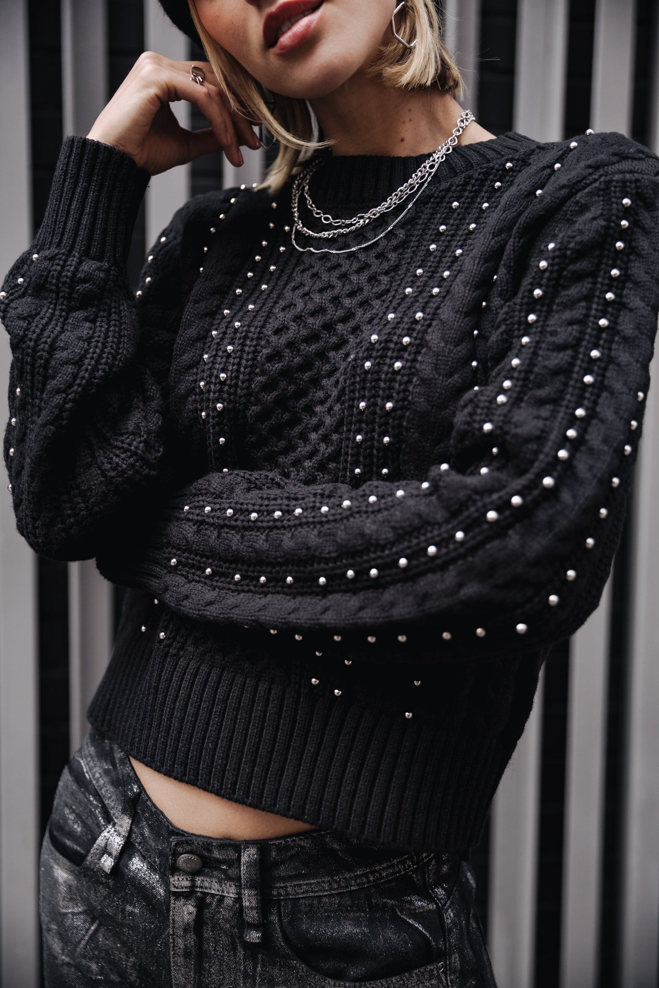 Pull court Femme Pruce black | Freeman T. Porter