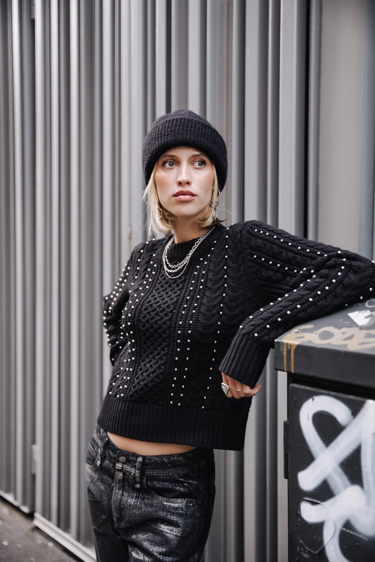Pull court Femme Pruce black | Freeman T. Porter