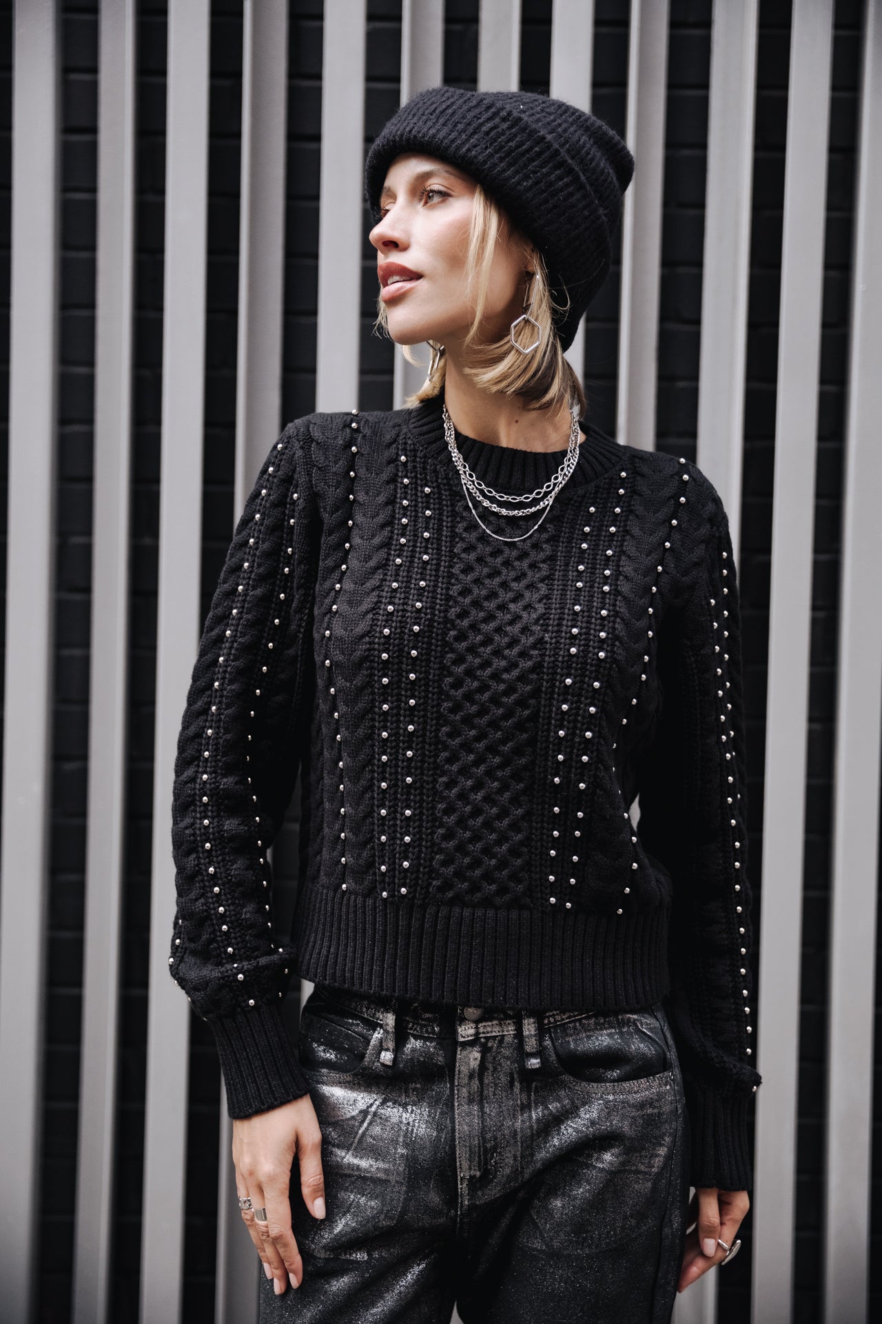 Pull court Femme Pruce black | Freeman T. Porter