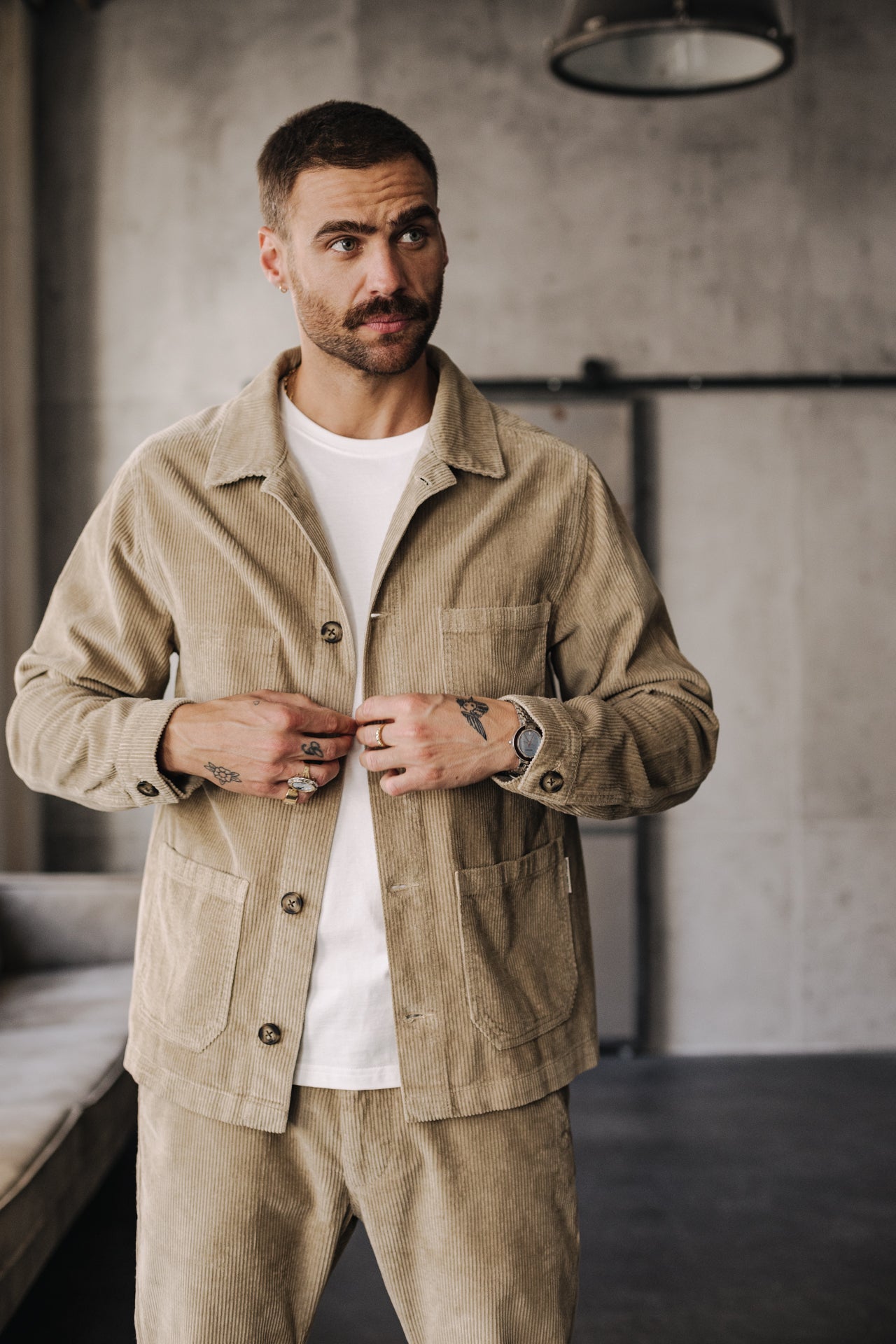 Veste Workwear Unisex Barney Fitil abbey stone | Freeman T. Porter