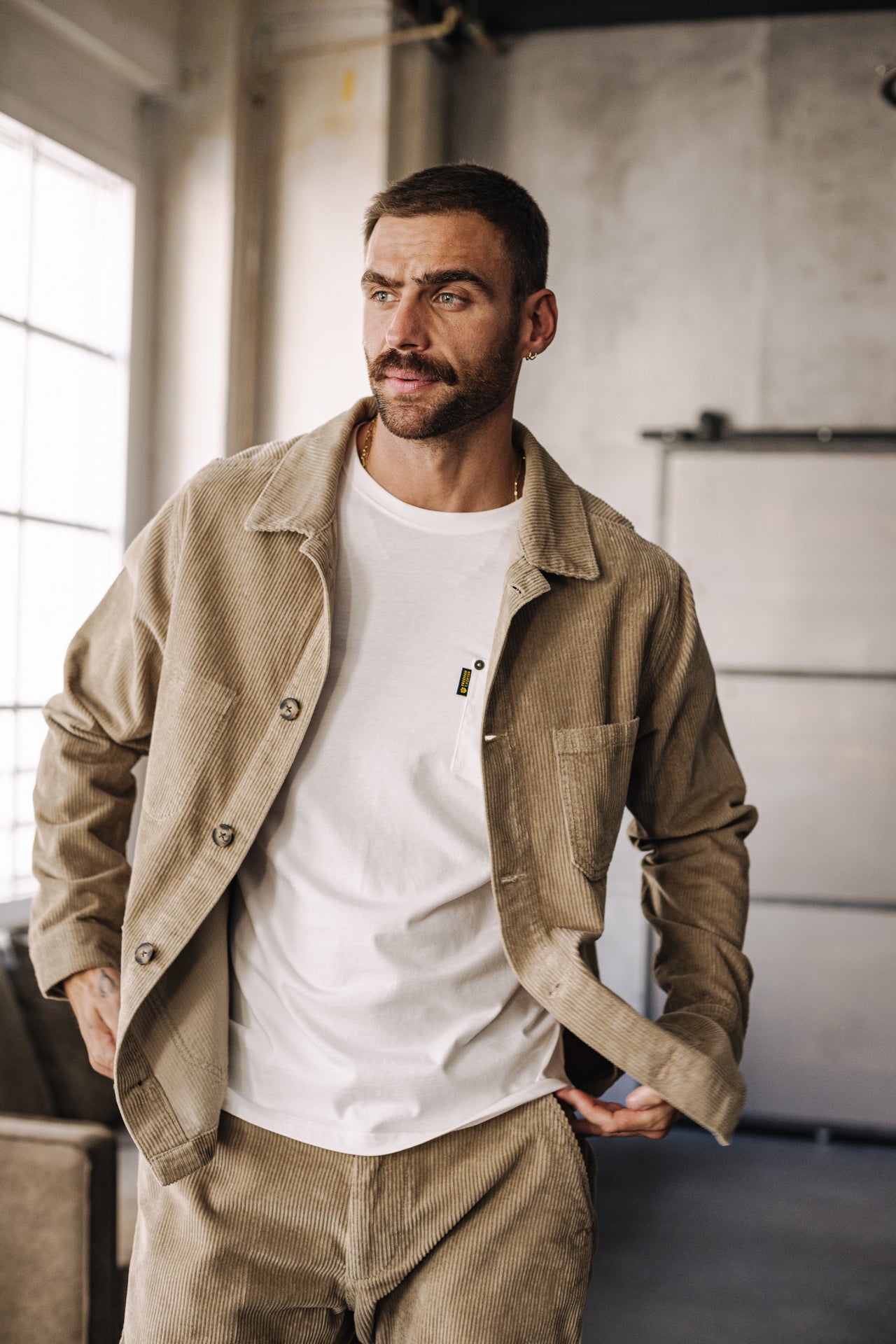 Veste Workwear Unisex Barney Fitil abbey stone | Freeman T. Porter