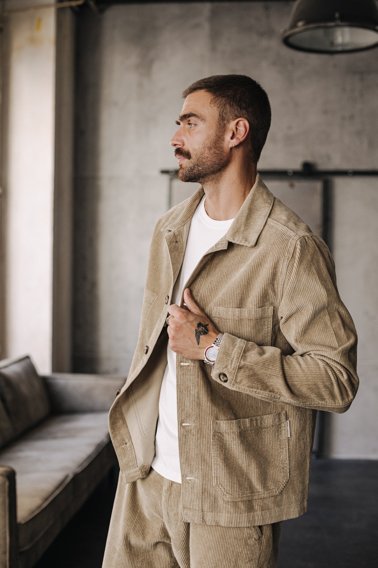 Veste Workwear Unisex Barney Fitil abbey stone | Freeman T. Porter