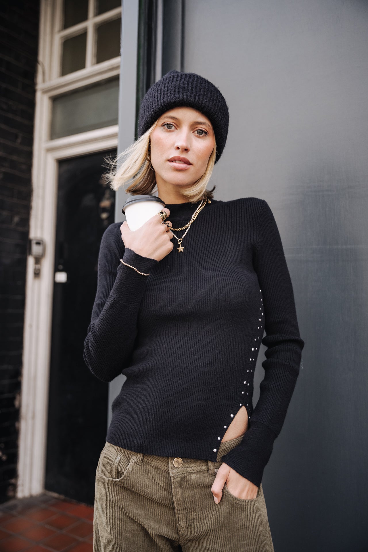 Pull manches longues Femme Philona black | Freeman T. Porter