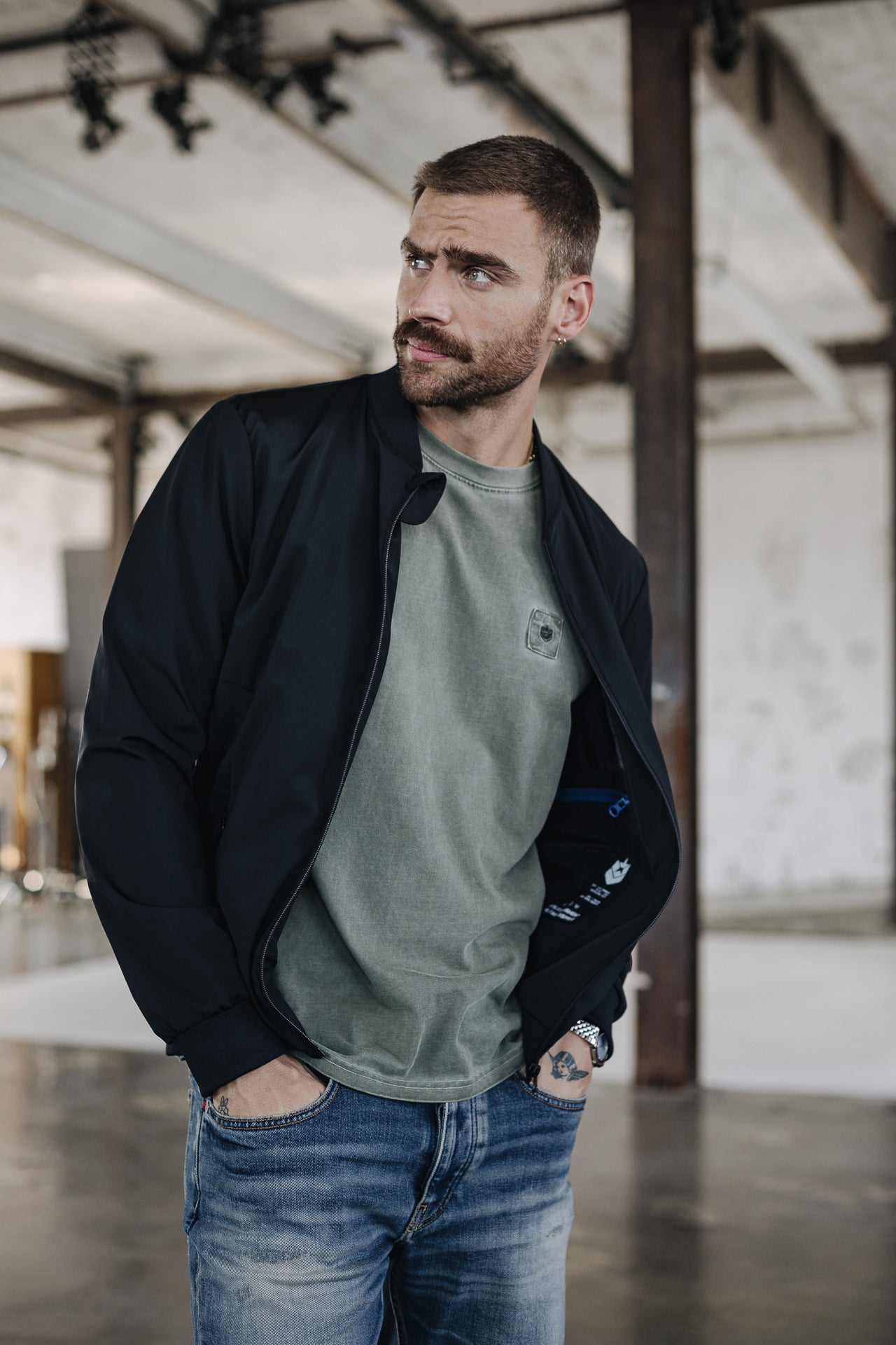 Veste bomber Homme Nelson black | Freeman T. Porter
