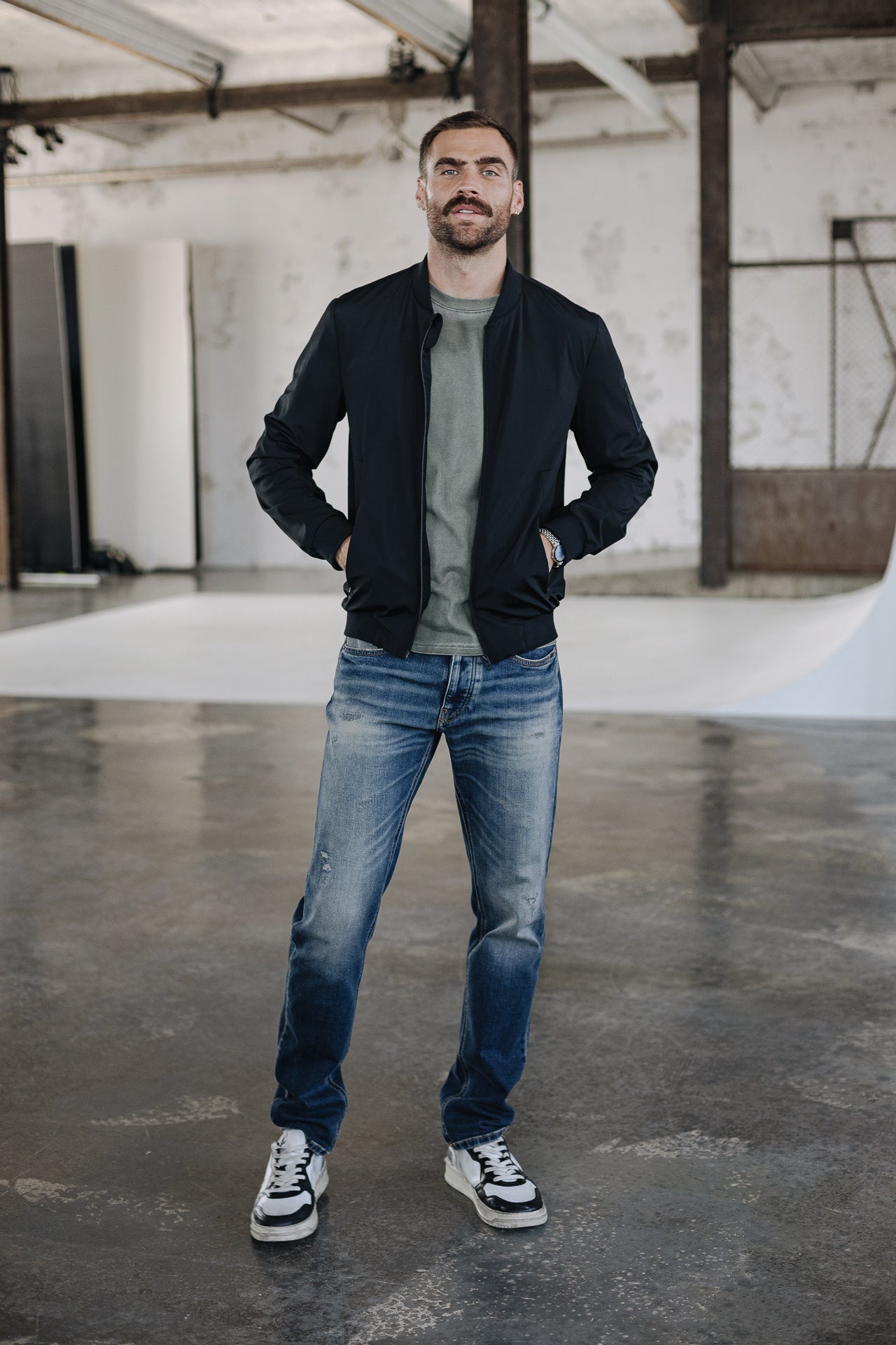 Veste bomber Homme Nelson black | Freeman T. Porter