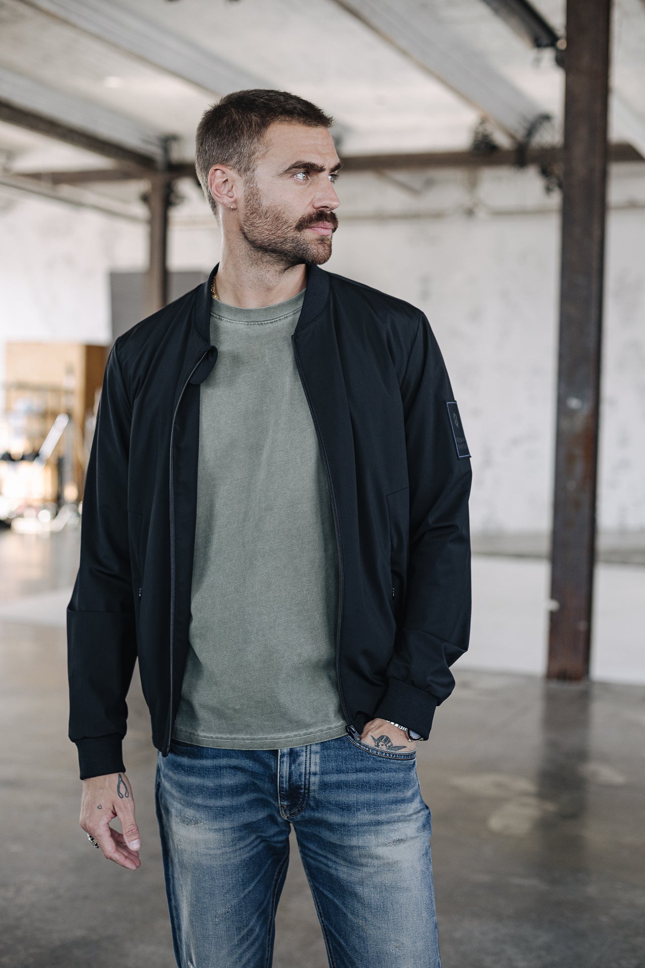 Veste bomber Homme Nelson black | Freeman T. Porter