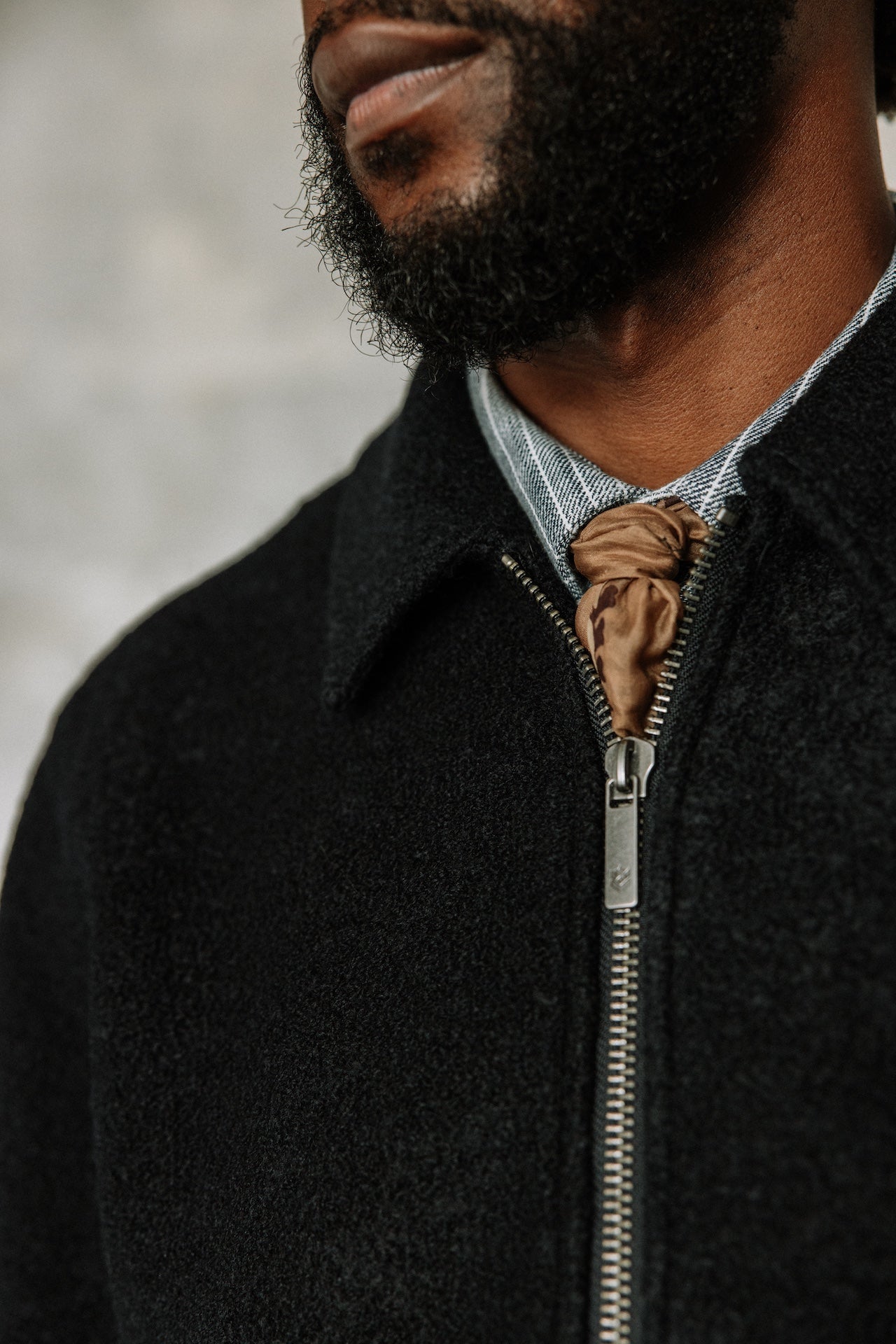Veste en drap de laine Hombres Spencer Boiled total eclipse | Freeman T. Porter