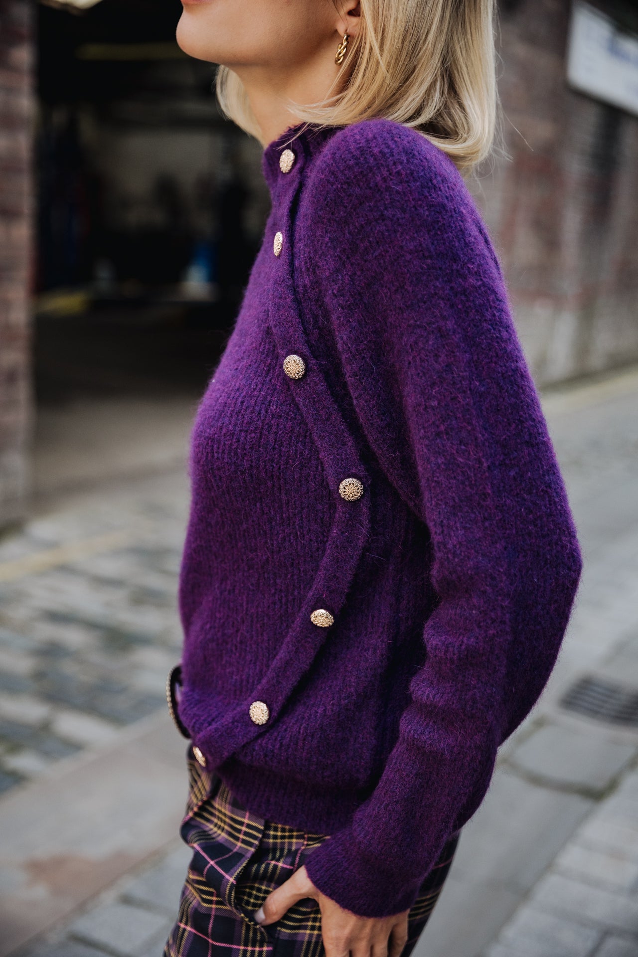 Pull manches longues Mujer Princess imperial purple | Freeman T. Porter
