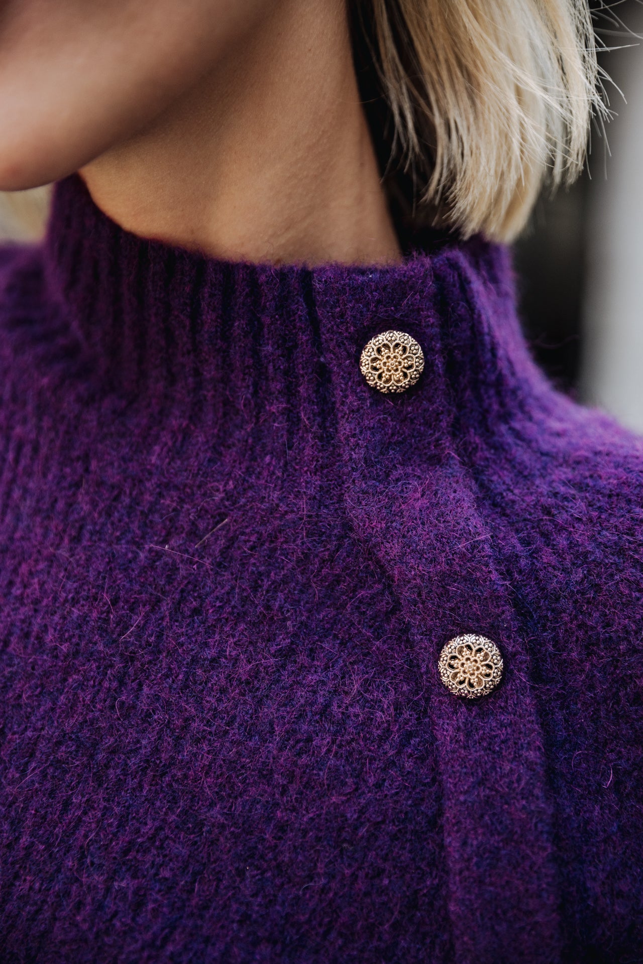 Pull manches longues Femme Princess imperial purple | Freeman T. Porter