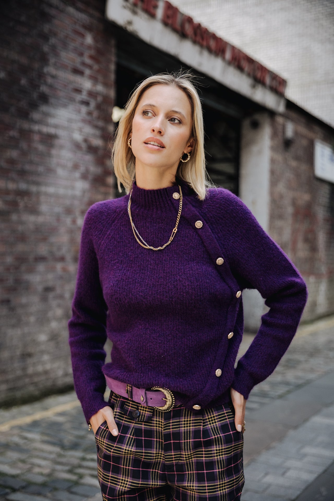 Pull manches longues Femme Princess imperial purple | Freeman T. Porter