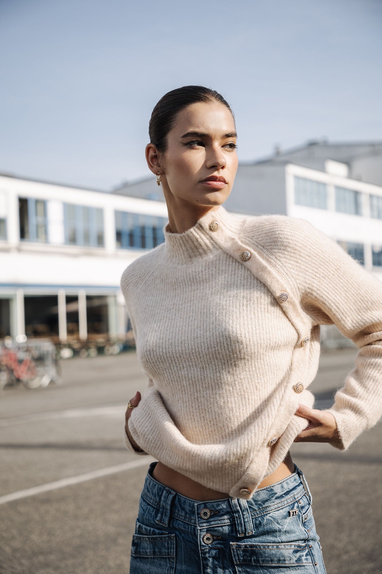 Pull manches longues Woman Princess light beige | Freeman T. Porter
