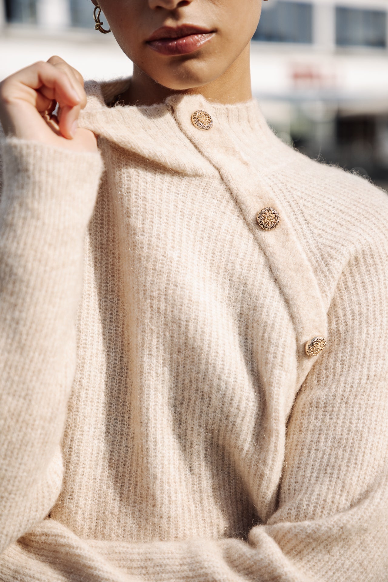 Pull manches longues Woman Princess light beige | Freeman T. Porter