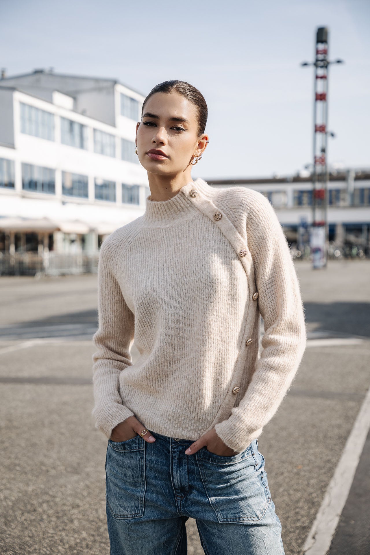 Pull manches longues Woman Princess light beige | Freeman T. Porter