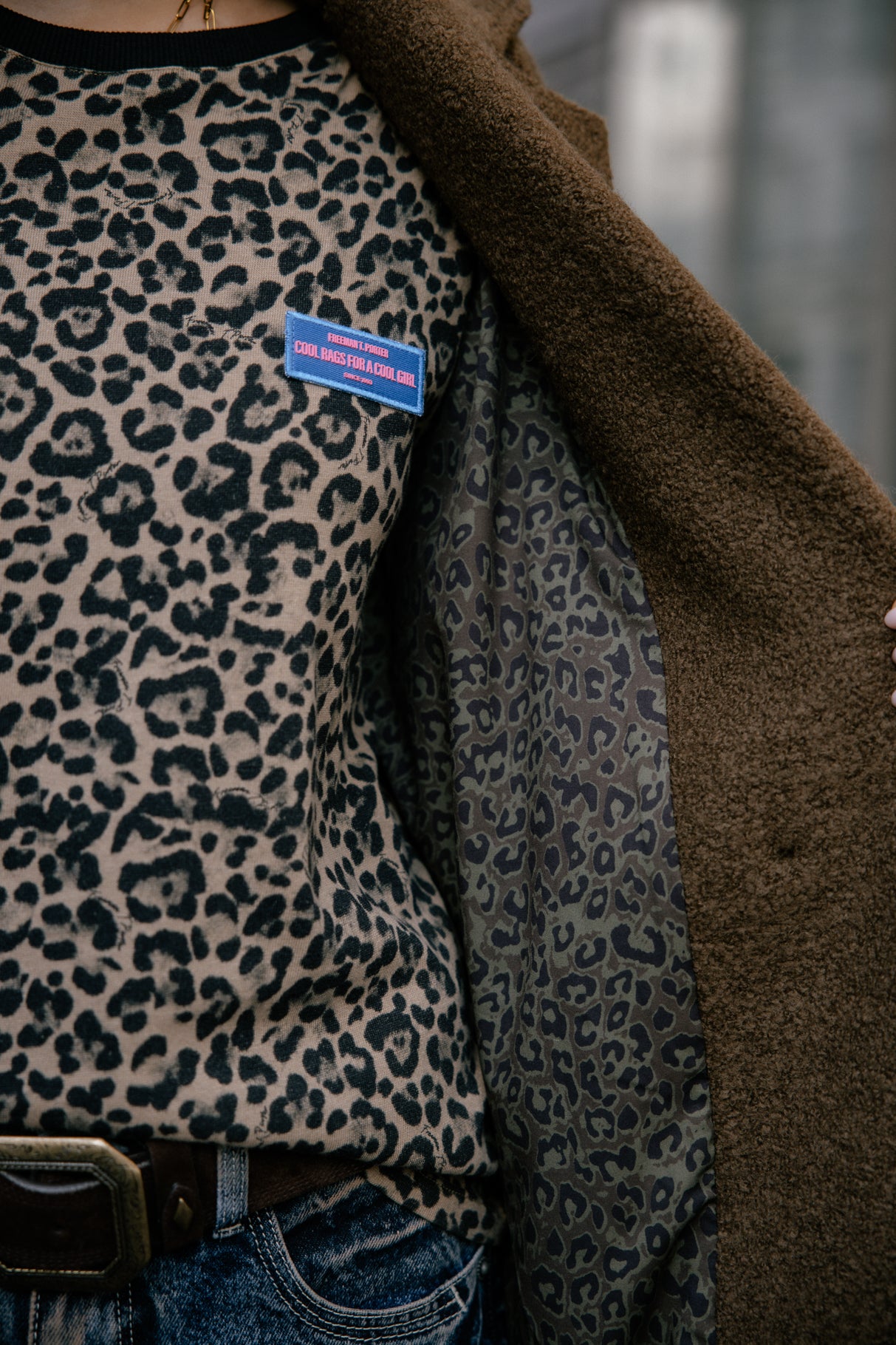 Manteau long en laine bouillie Femme Millie Boiled cocoa | Freeman T. Porter
