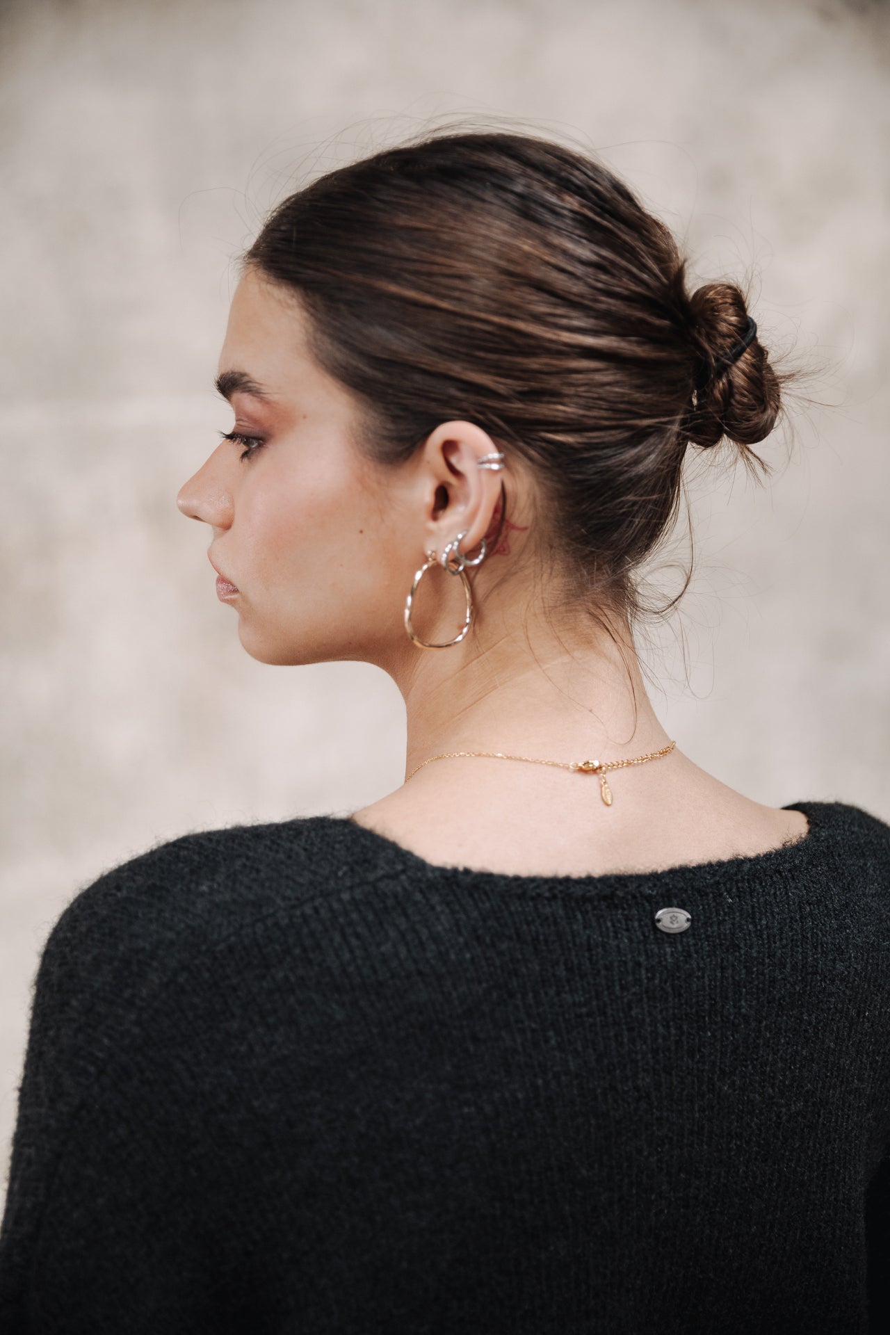 Pull col V Femme Isabel black | Freeman T. Porter