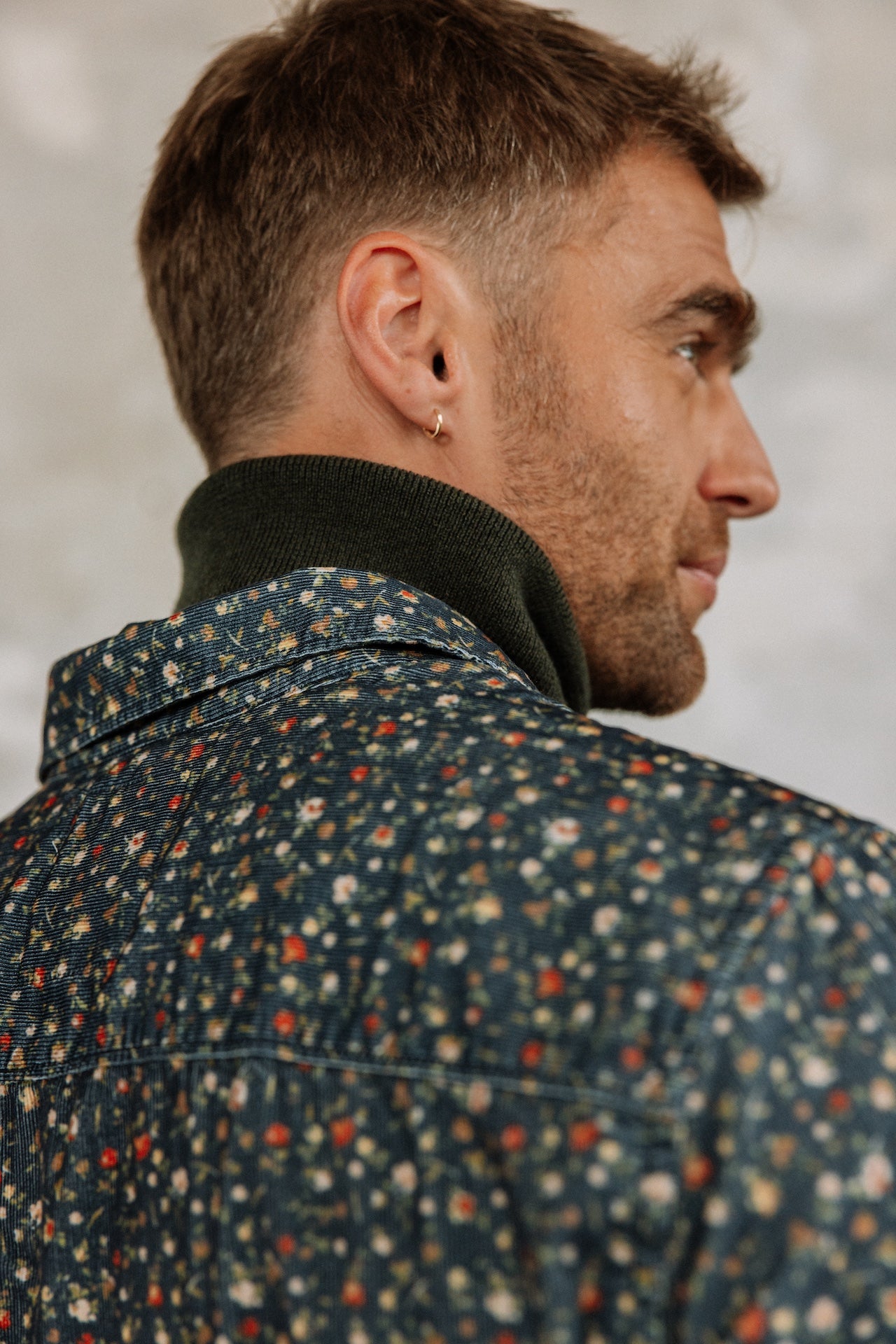 Chemise manches longues Hombres Jeremiah Cord Flower original | Freeman T. Porter