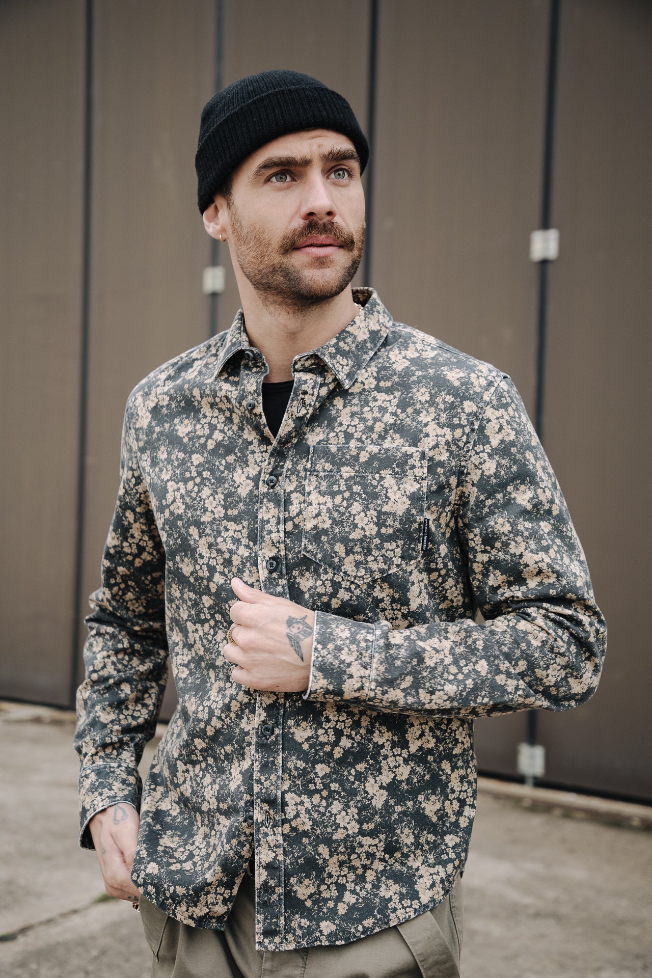 Chemise manches longues Men Jeremiah Gab Flower original | Freeman T. Porter