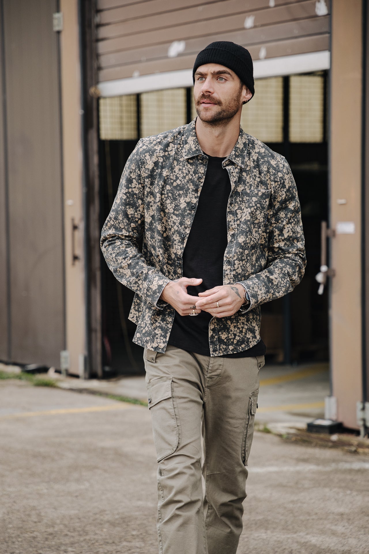 Chemise manches longues Men Jeremiah Gab Flower original | Freeman T. Porter