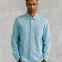 Straight-Hemd Herren Bolton chambray blue | Freeman T. Porter