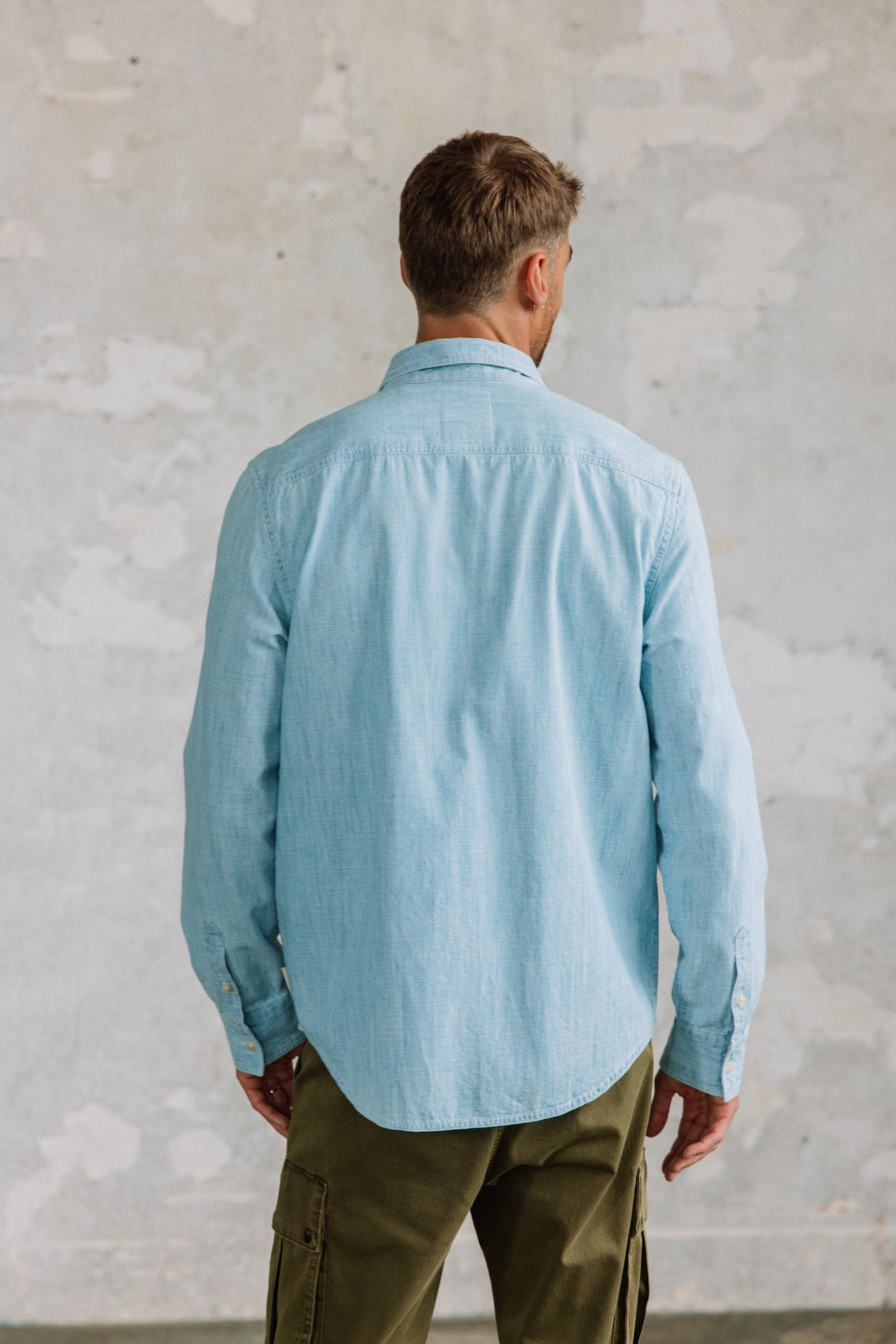 Straight shirt Men Bolton chambray blue | Freeman T. Porter