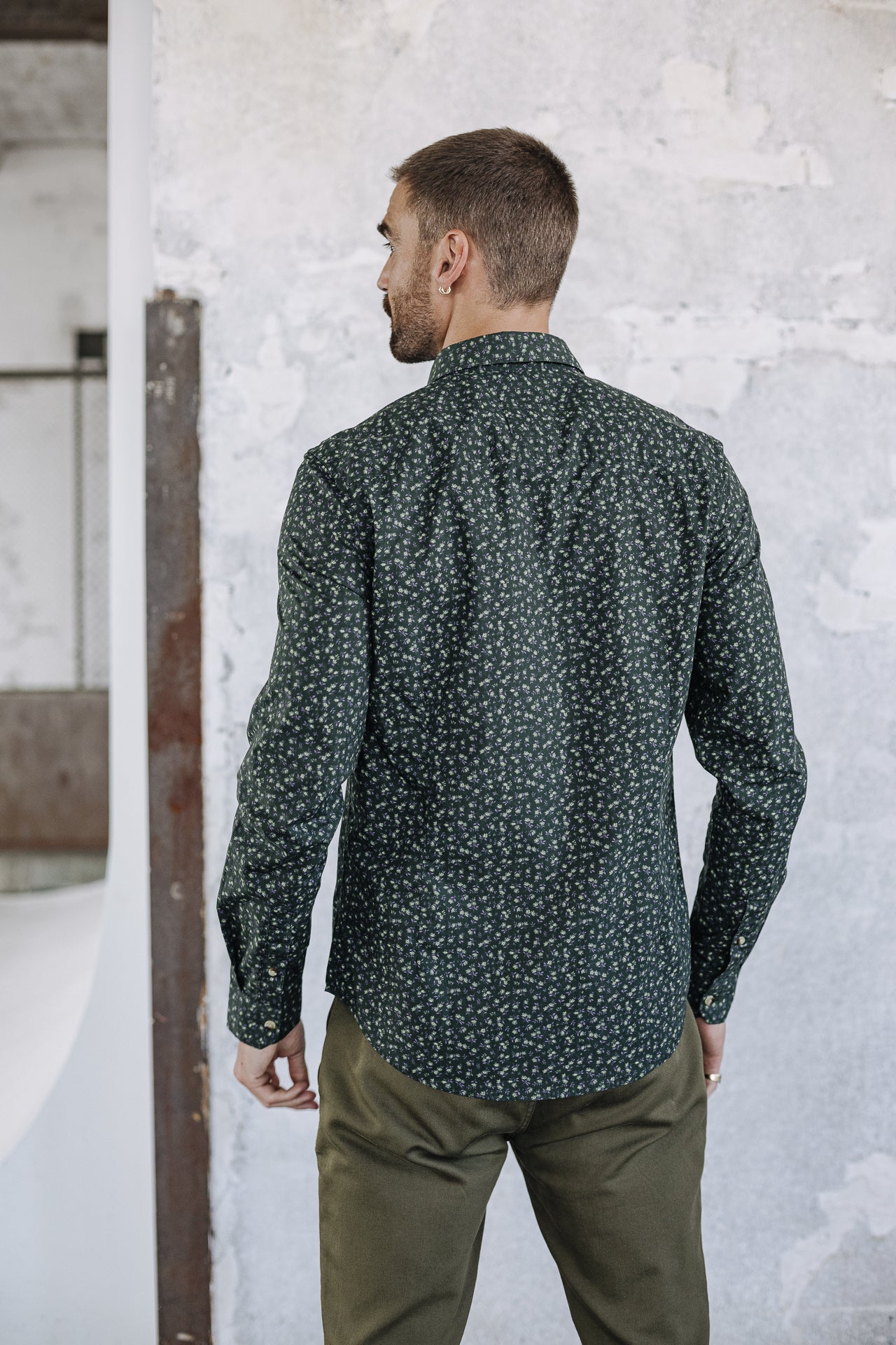 Chemise manches longues Men Yoris Floreal green gables | Freeman T. Porter