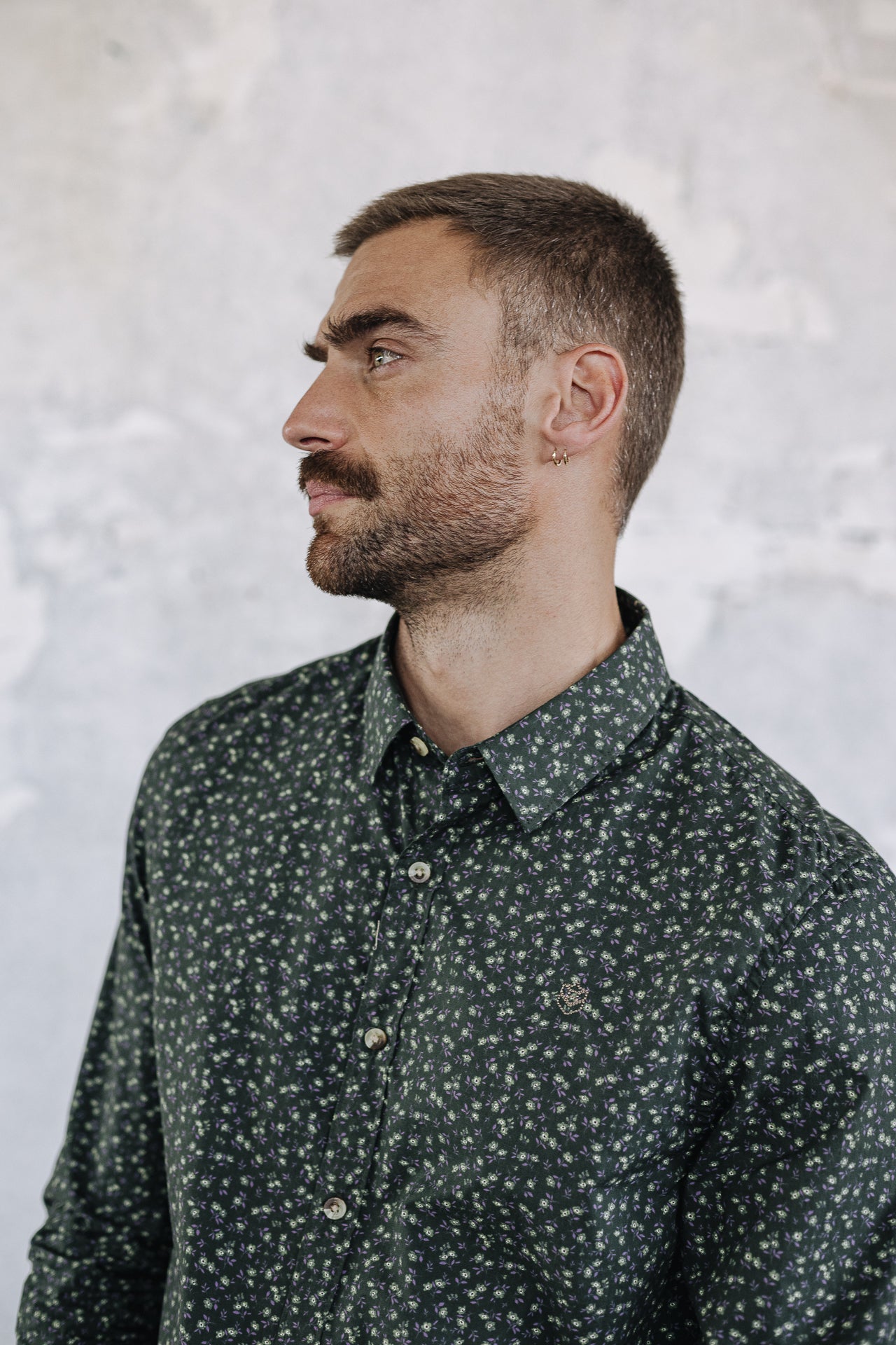 Chemise manches longues Men Yoris Floreal green gables | Freeman T. Porter