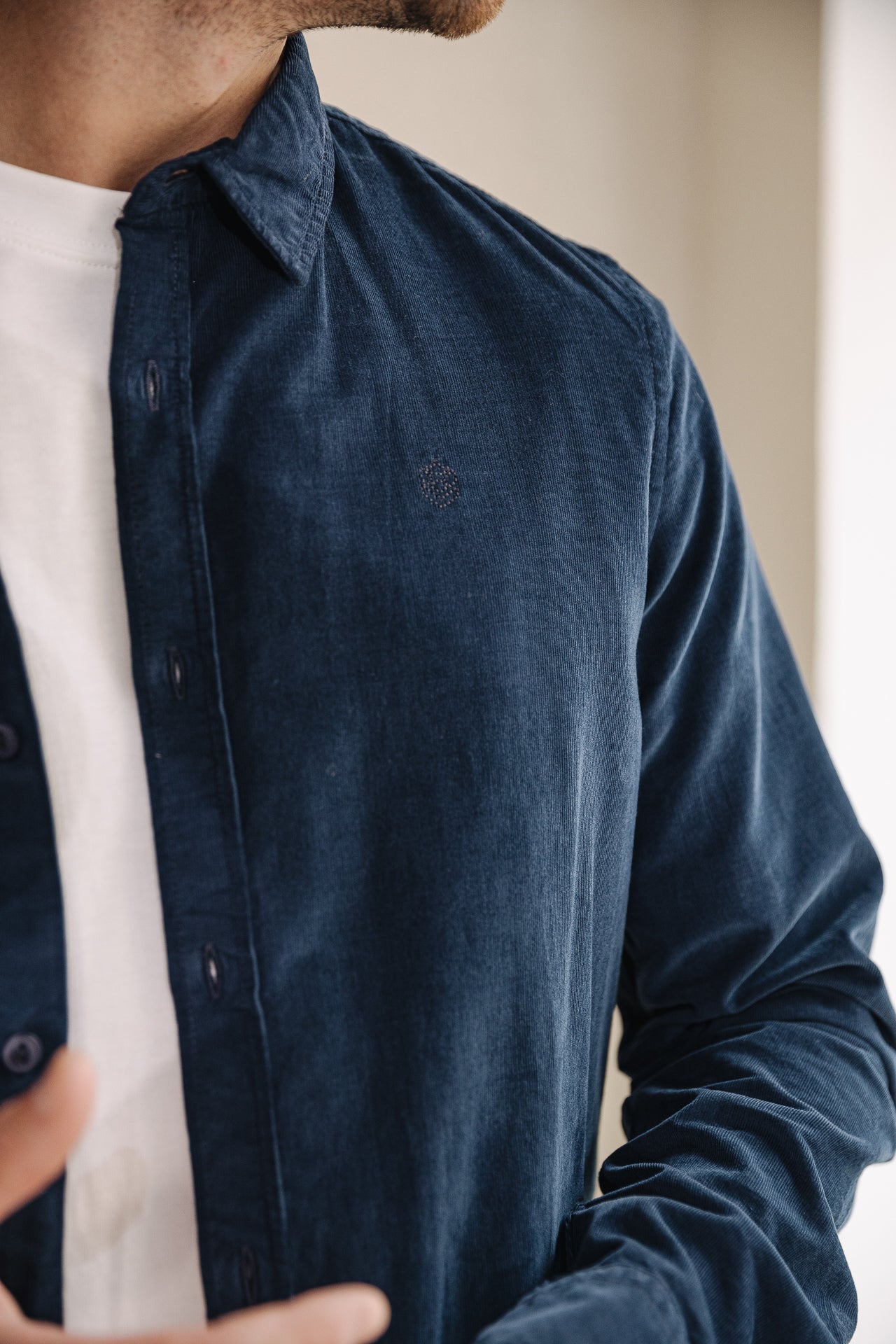 Chemise manches longues Hombres Yoris Milleraies navy | Freeman T. Porter