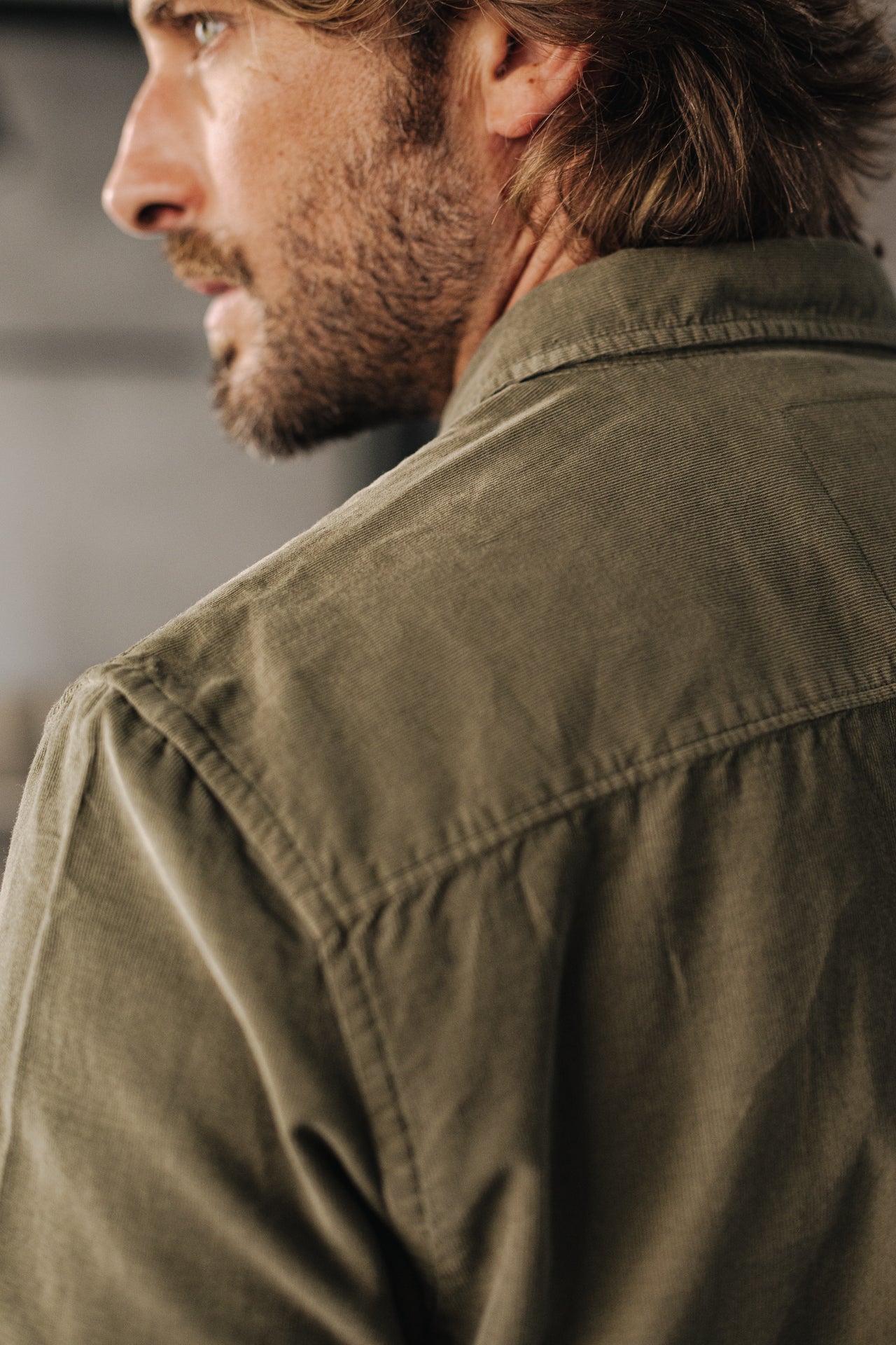 Chemise manches longues Homme Yoris Milleraies olive night | Freeman T. Porter