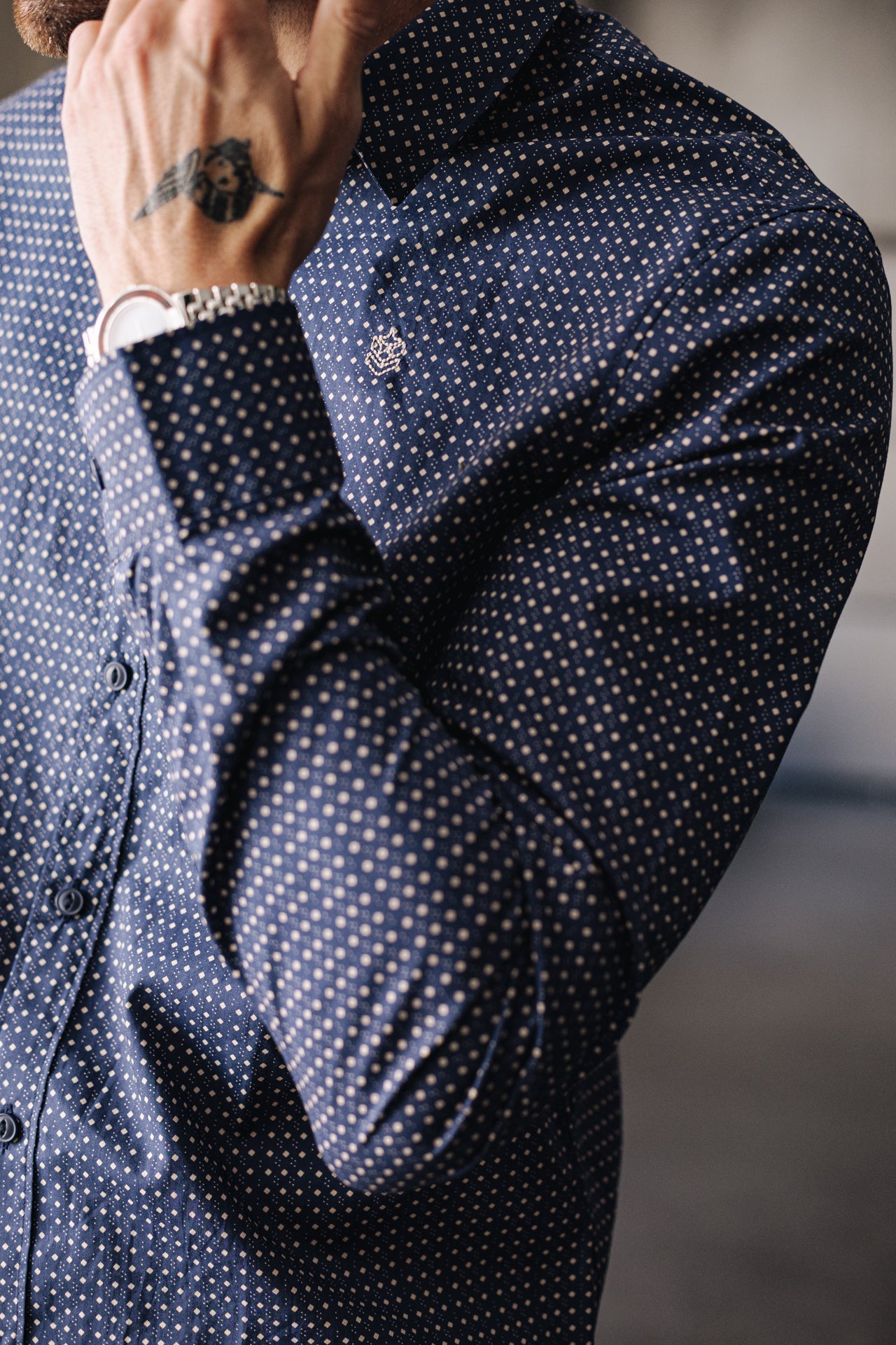 Chemise ajustée Homme Yoris Puntini peacoat | Freeman T. Porter