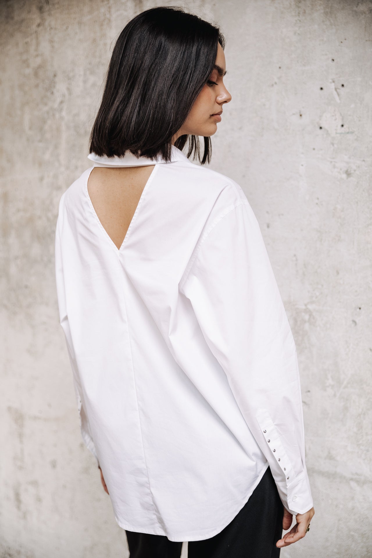 Chemise style Boyfriend Mujer Caretta Plain white | Freeman T. Porter