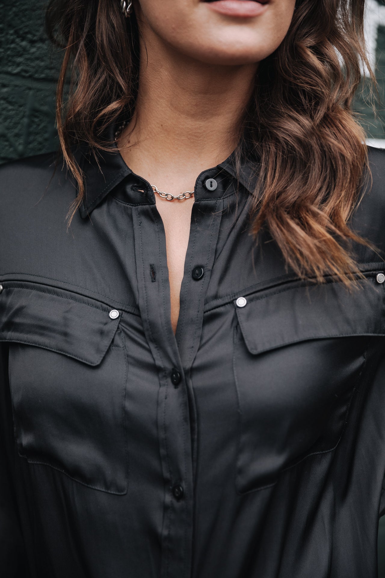 Chemise manches longues Femme Clorisse Plain black | Freeman T. Porter