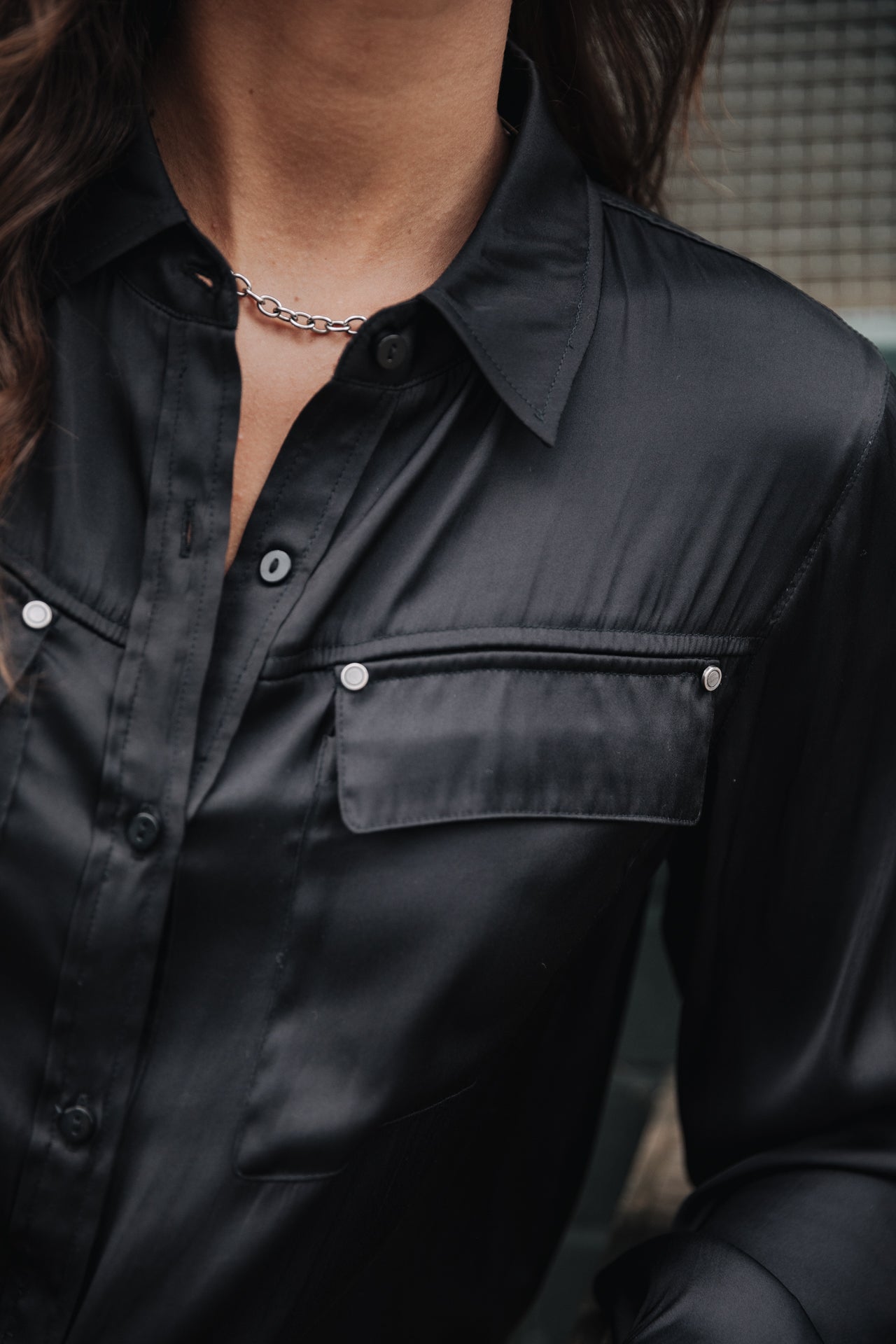 Chemise manches longues Mujer Clorisse Plain black | Freeman T. Porter