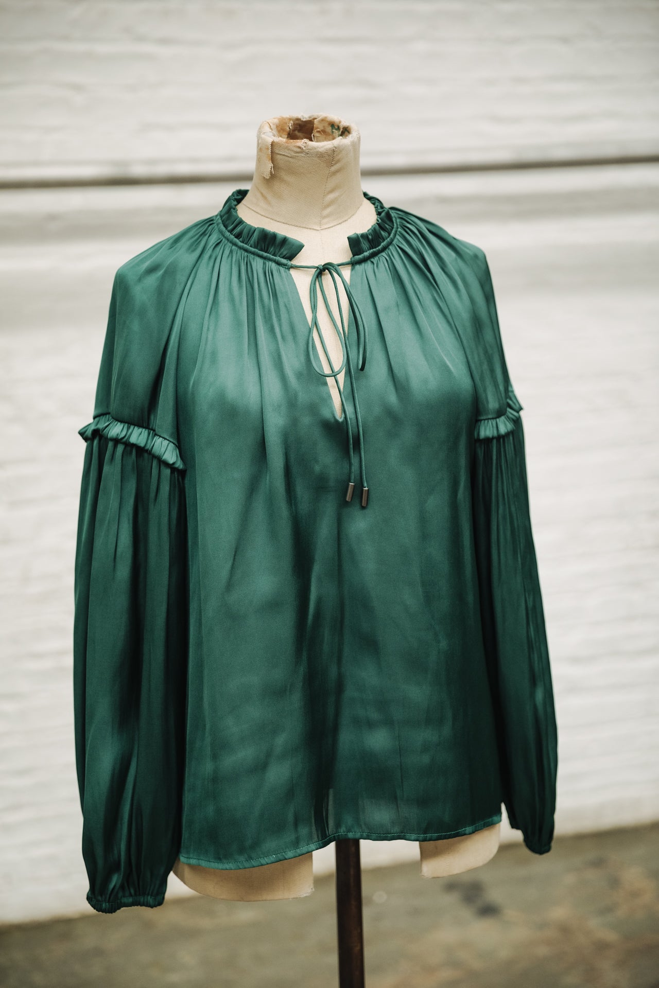 Blouse satinée Femme Bloomine Plain evergreen | Freeman T. Porter